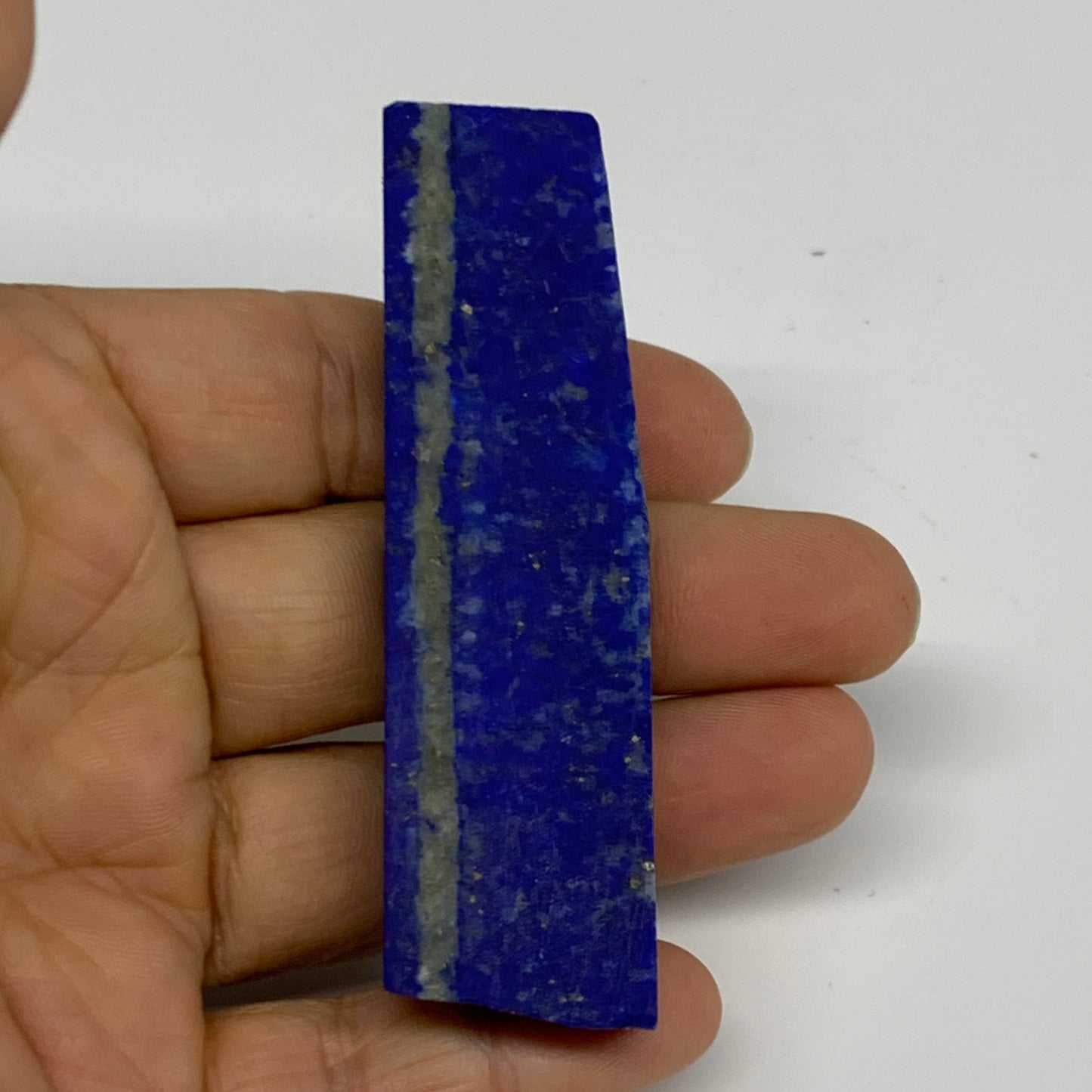 45.4g, 3.1"x0.8"x0.3", High Grade Natural Rough Lapis Lazuli @Afghanistan,B32669