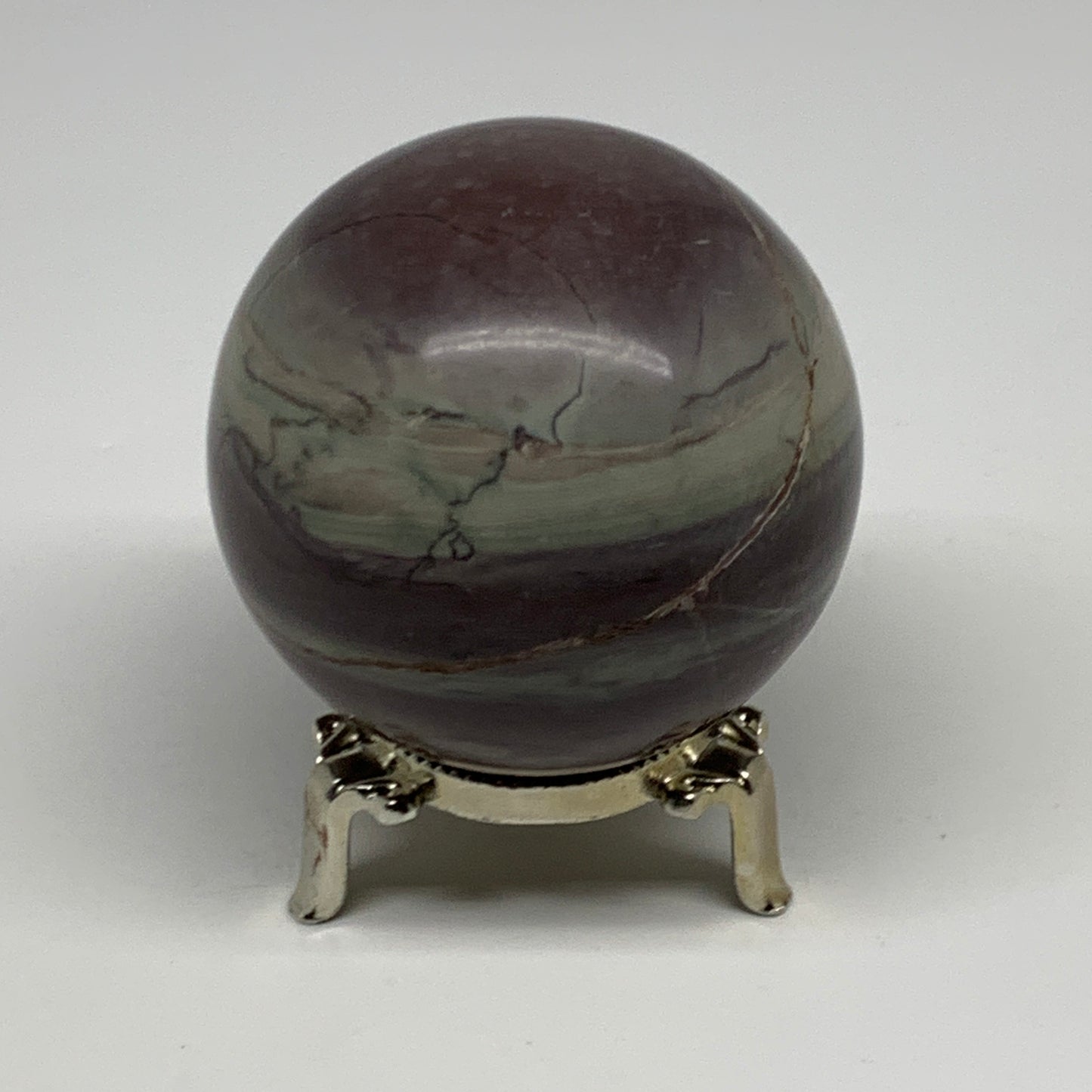 0.99 lbs, 2.7"(68mm) Red Jasper Sphere Gemstone,Healing Crystal, B29813