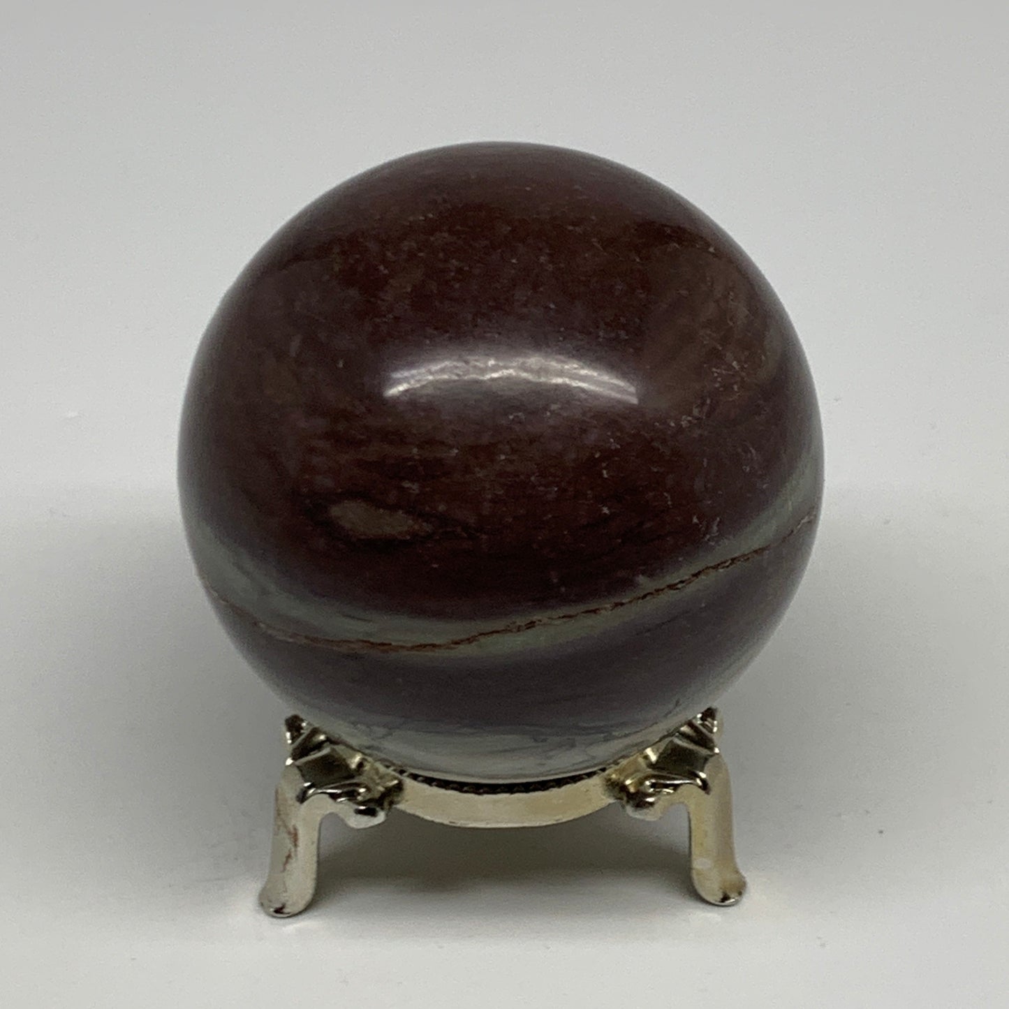 0.99 lbs, 2.7"(68mm) Red Jasper Sphere Gemstone,Healing Crystal, B29813