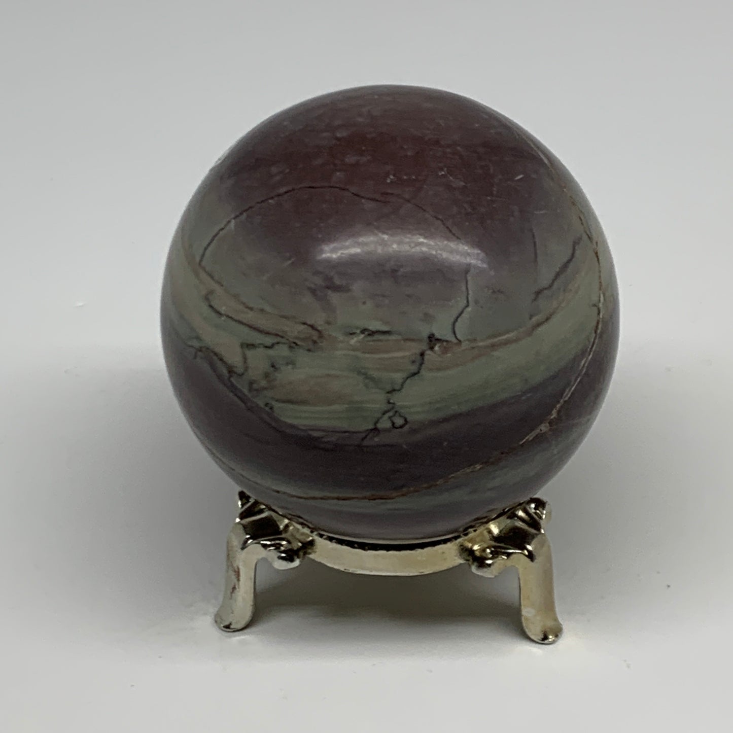 0.99 lbs, 2.7"(68mm) Red Jasper Sphere Gemstone,Healing Crystal, B29813