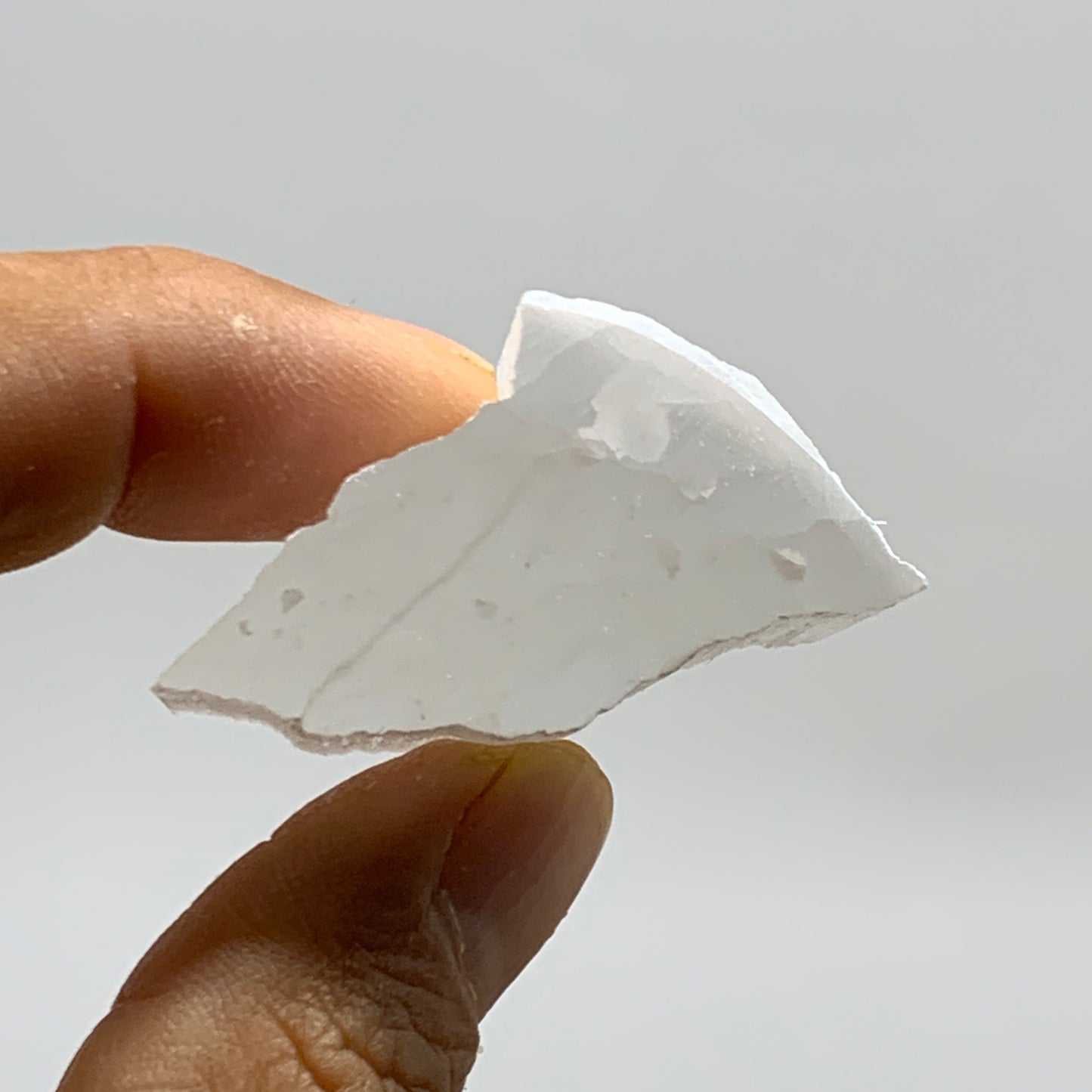 0.31 lbs, 1"-1.6", 6pcs, Natural Clear Selenite Crystal Slab Gemstone, B36938