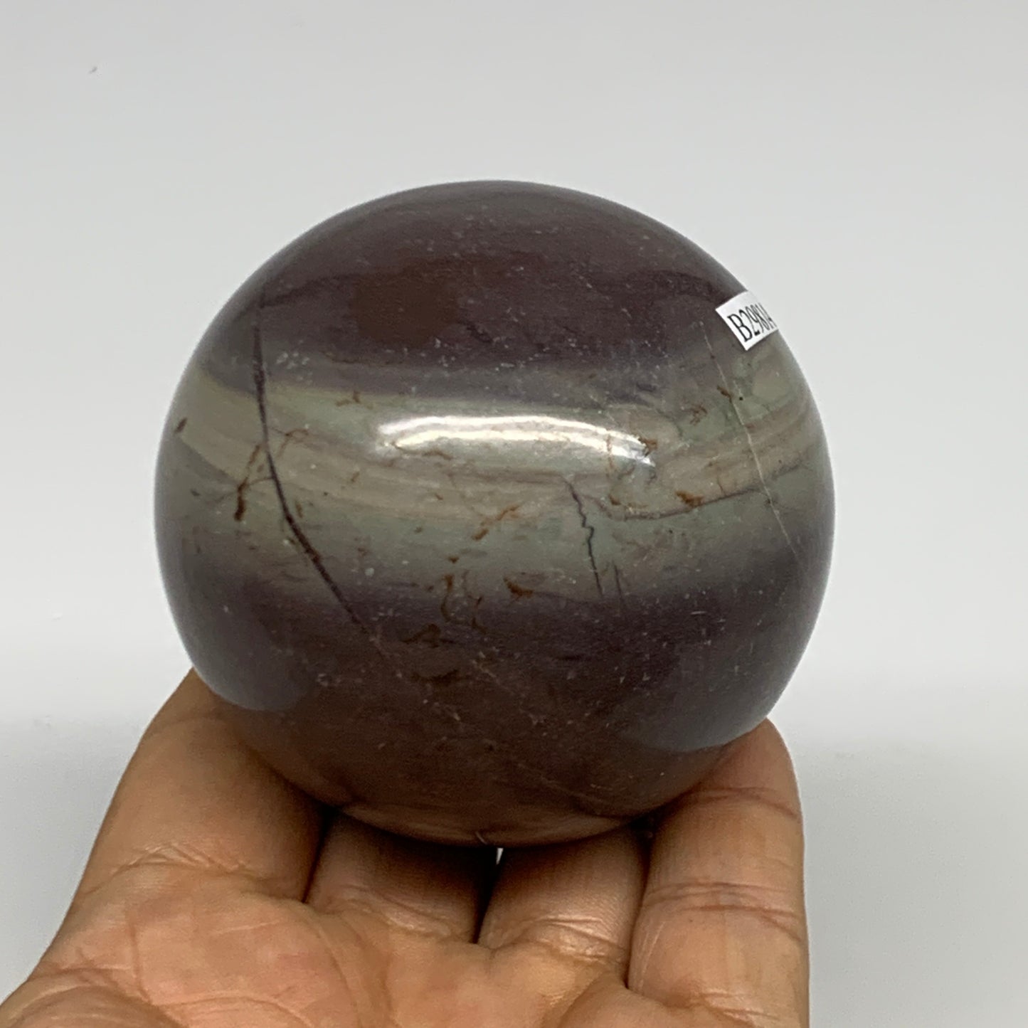 0.88 lbs, 2.5"(65mm) Red Jasper Sphere Gemstone,Healing Crystal, B29814