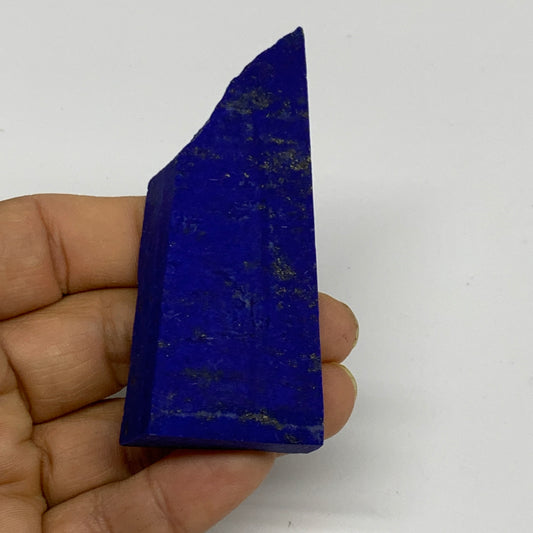 49.7g, 3.1"x1.3"x0.5", High Grade Natural Rough Lapis Lazuli @Afghanistan,B32671