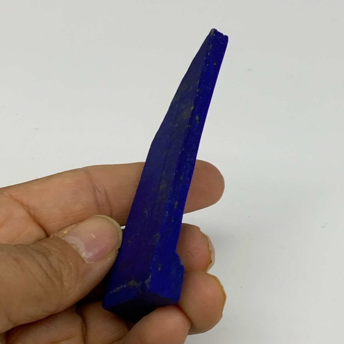 49.7g, 3.1"x1.3"x0.5", High Grade Natural Rough Lapis Lazuli @Afghanistan,B32671