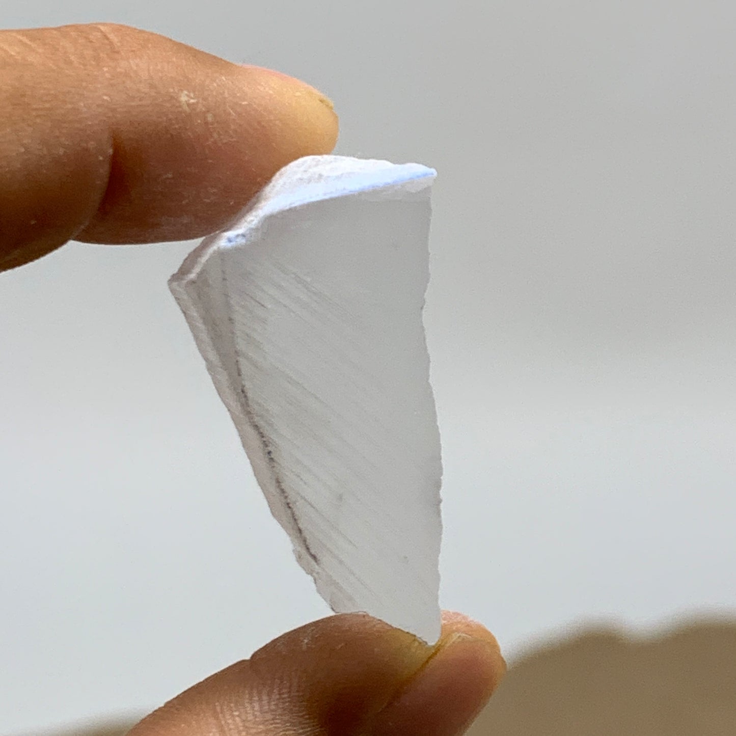 0.31 lbs, 1"-1.6", 6pcs, Natural Clear Selenite Crystal Slab Gemstone, B36938