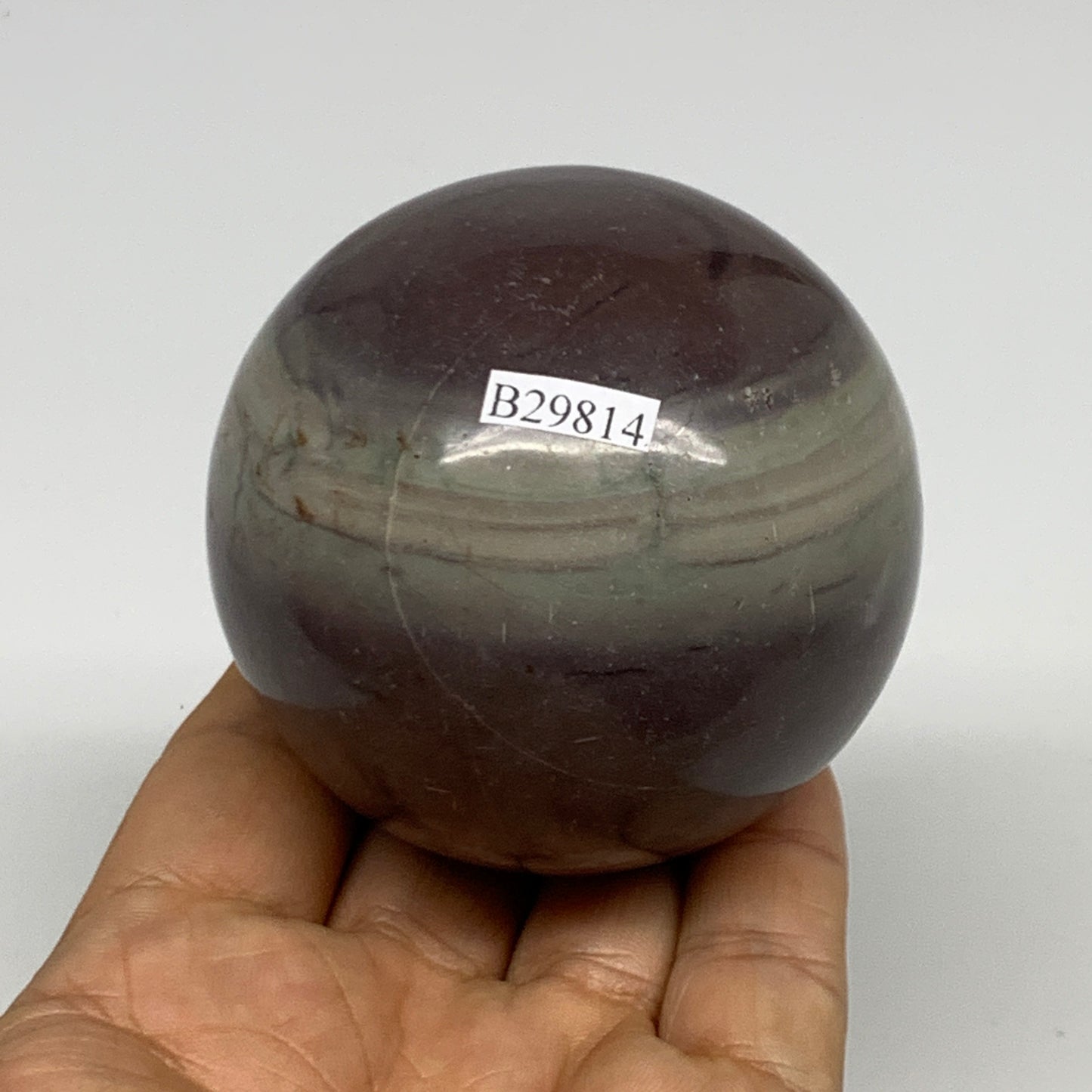 0.88 lbs, 2.5"(65mm) Red Jasper Sphere Gemstone,Healing Crystal, B29814