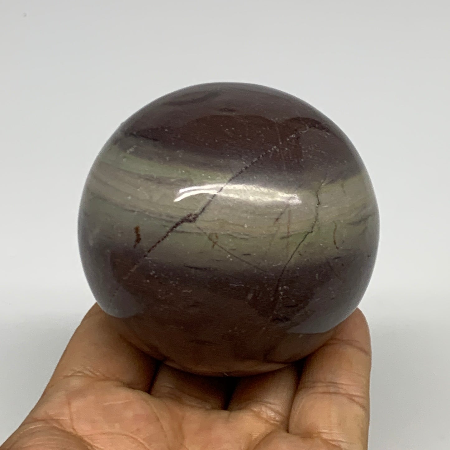 0.88 lbs, 2.5"(65mm) Red Jasper Sphere Gemstone,Healing Crystal, B29814