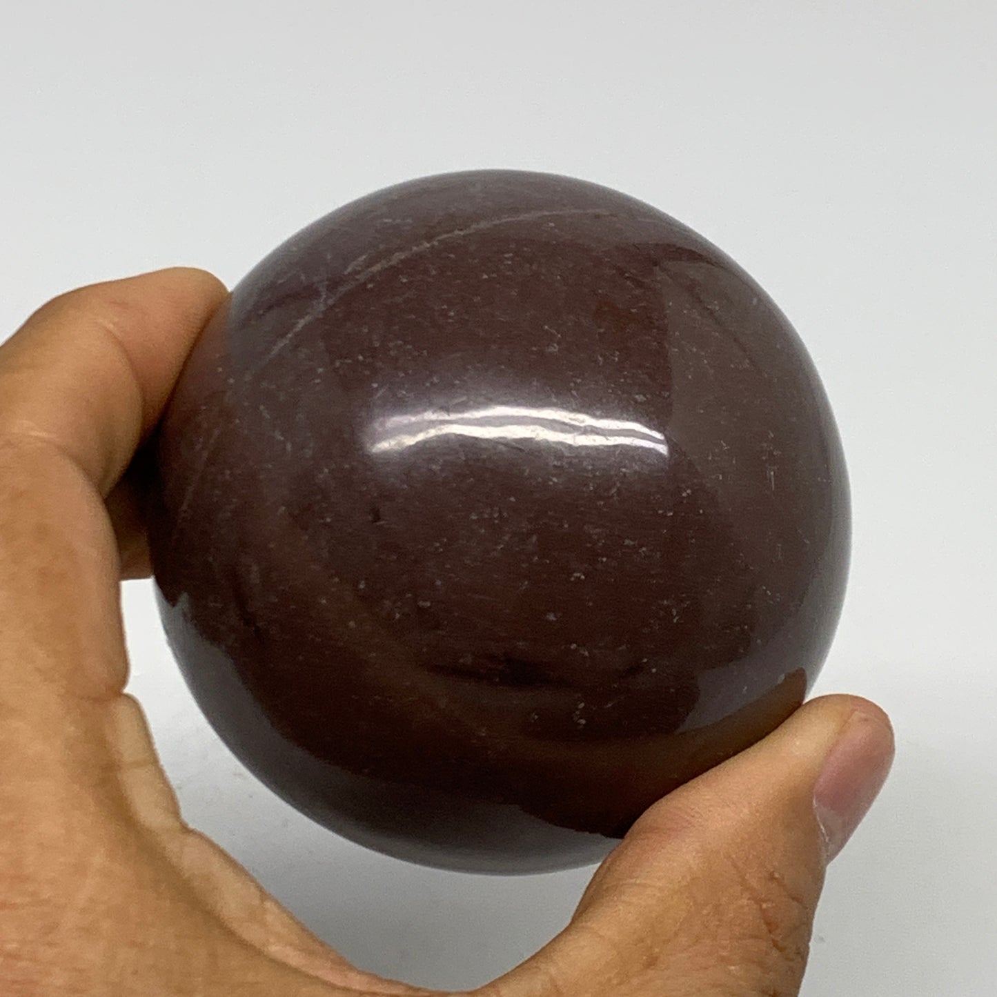 0.88 lbs, 2.5"(65mm) Red Jasper Sphere Gemstone,Healing Crystal, B29814