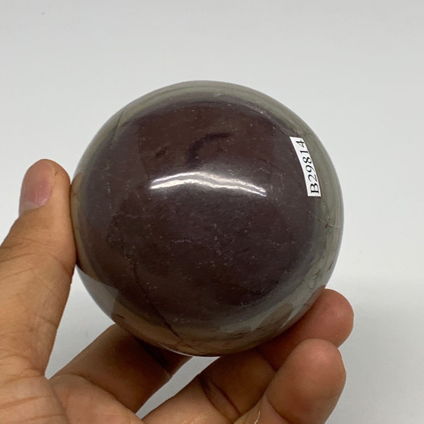 0.88 lbs, 2.5"(65mm) Red Jasper Sphere Gemstone,Healing Crystal, B29814