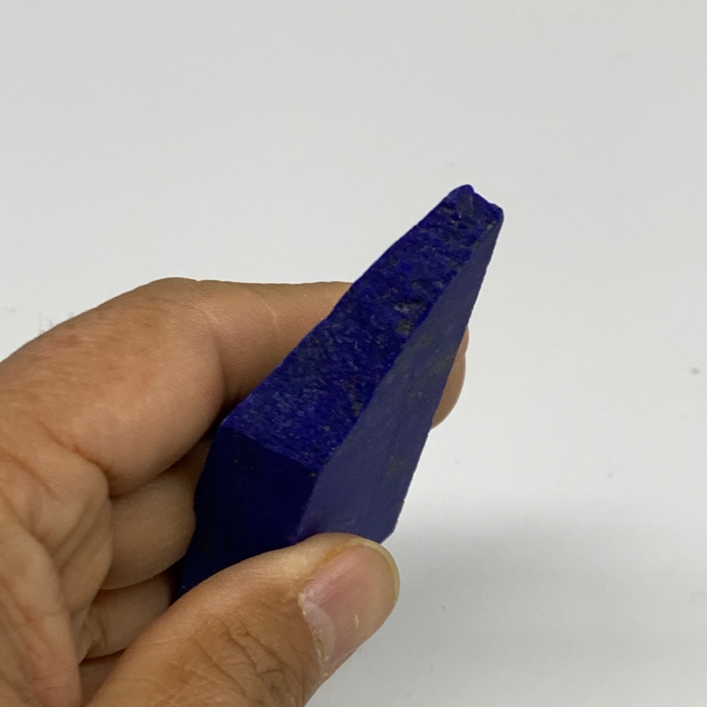 49.7g, 3.1"x1.3"x0.5", High Grade Natural Rough Lapis Lazuli @Afghanistan,B32671