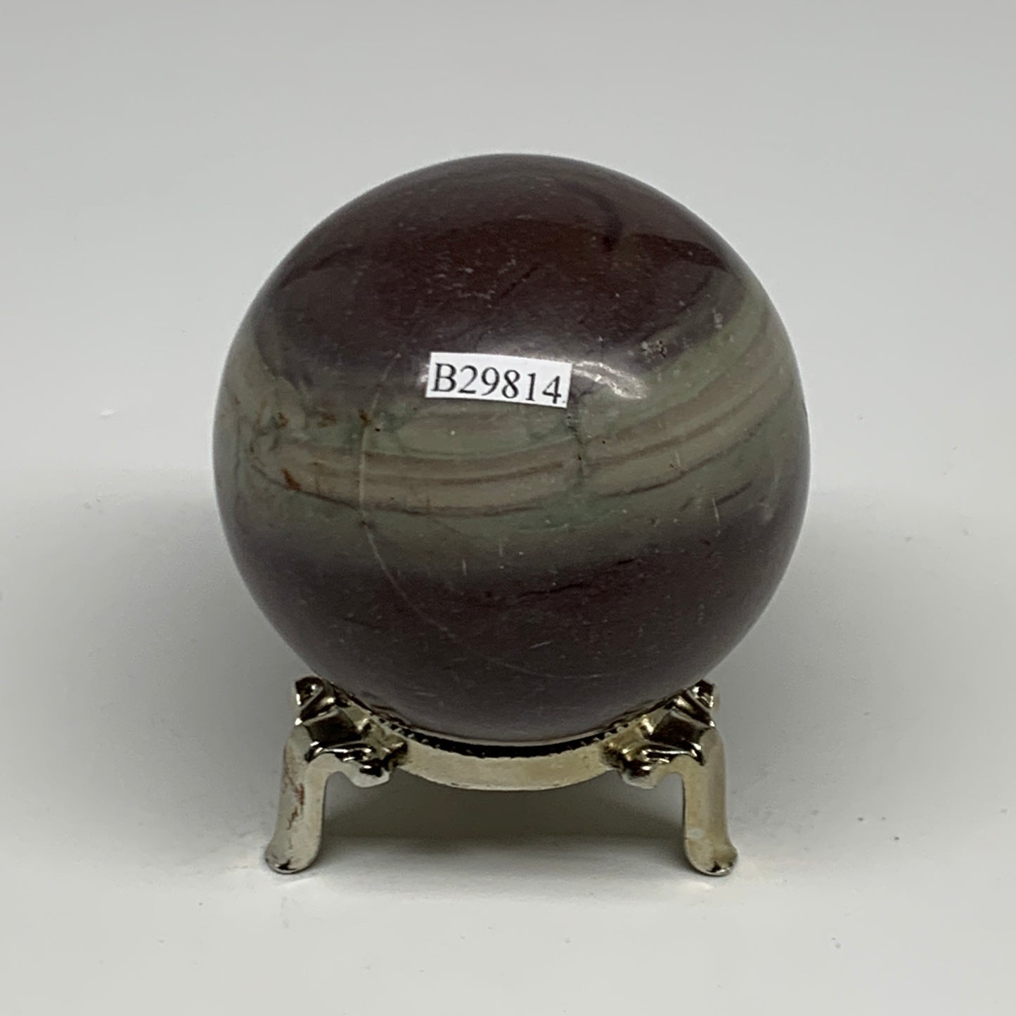 0.88 lbs, 2.5"(65mm) Red Jasper Sphere Gemstone,Healing Crystal, B29814