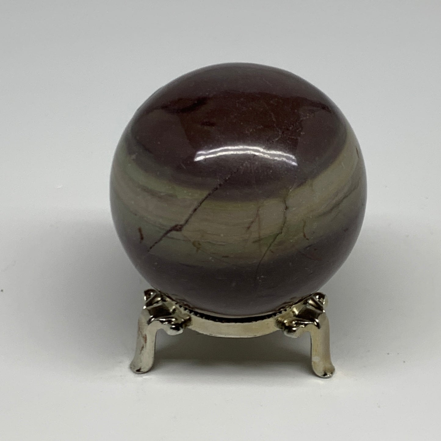 0.88 lbs, 2.5"(65mm) Red Jasper Sphere Gemstone,Healing Crystal, B29814