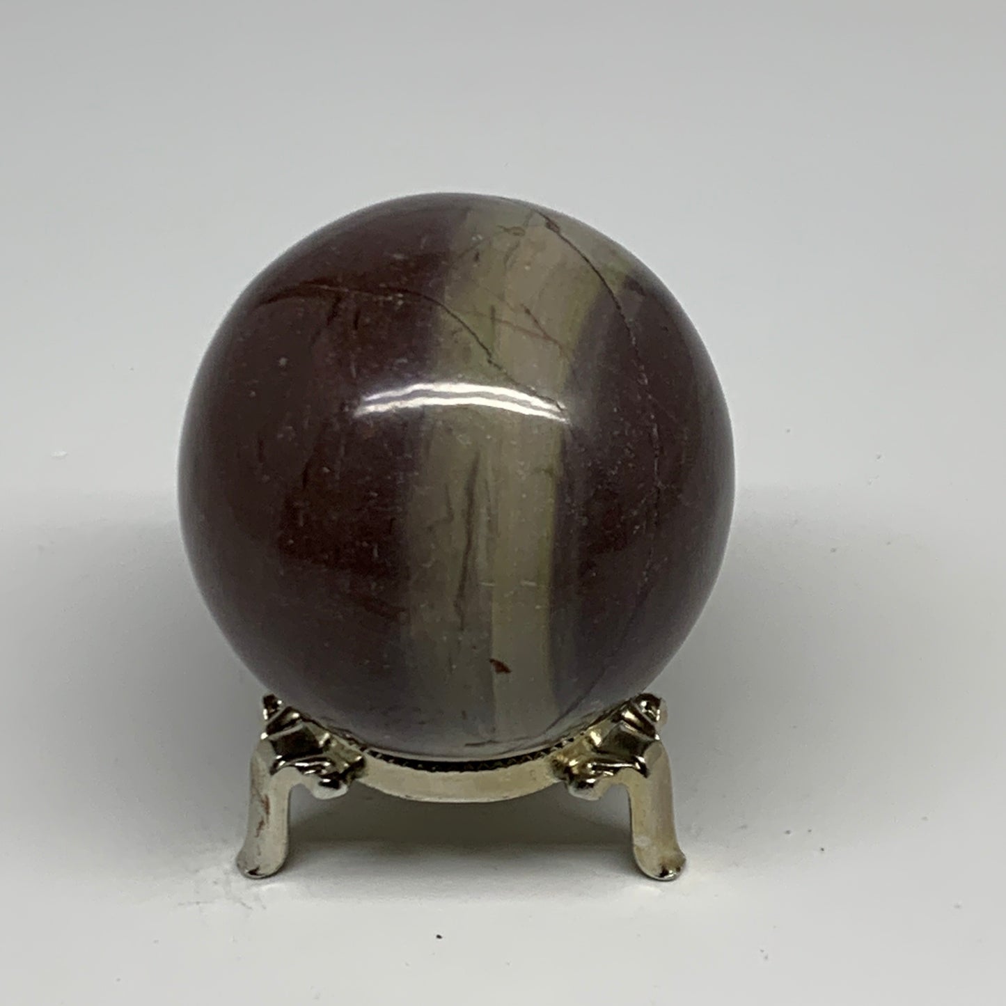 0.88 lbs, 2.5"(65mm) Red Jasper Sphere Gemstone,Healing Crystal, B29814