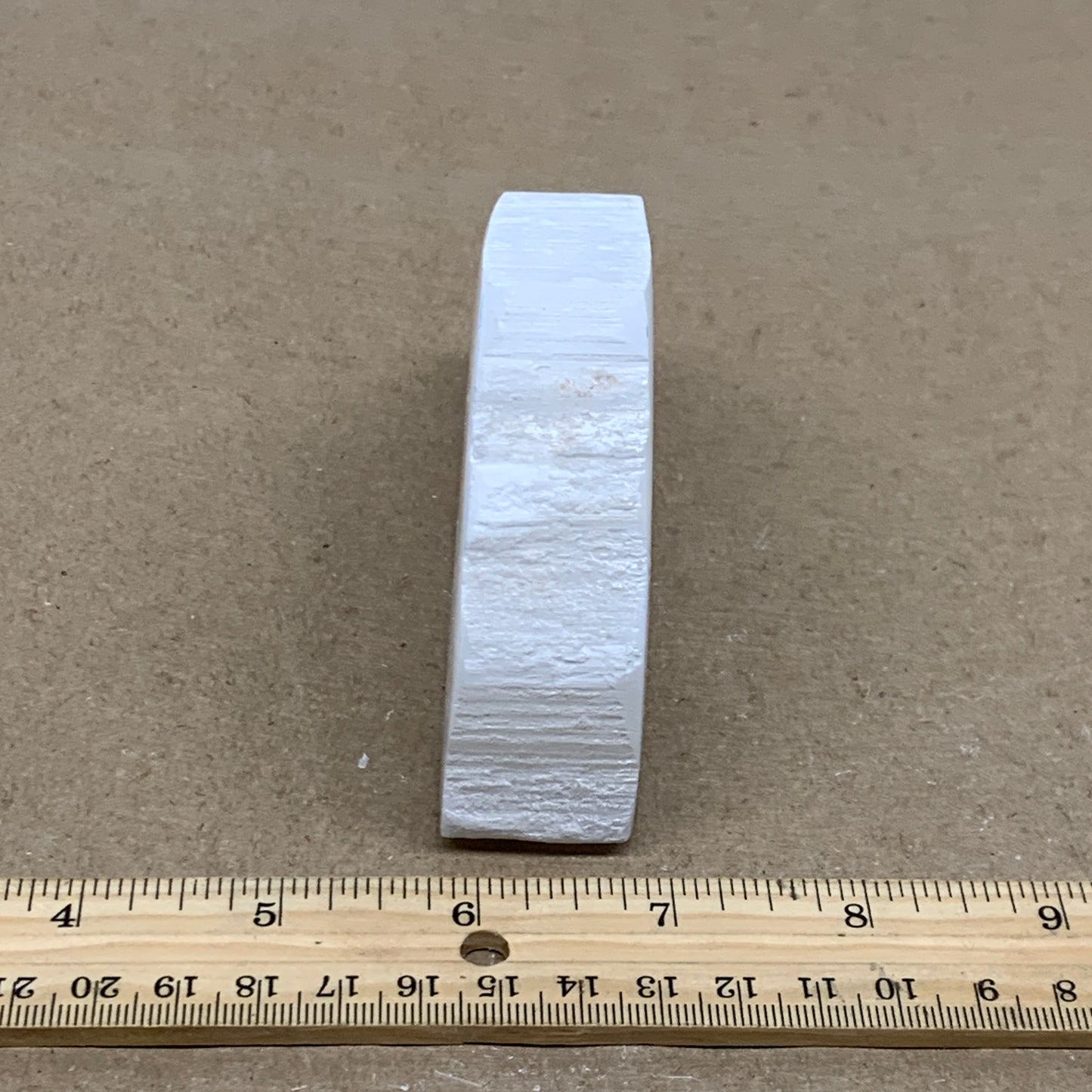 0.67 lbs, 4.3"x2.9"x1", Natural Clear Selenite Crystal Slab Gemstone, B36939