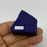 65.6g, 1.5"x1.6"x0.8", High Grade Natural Rough Lapis Lazuli @Afghanistan,B32673