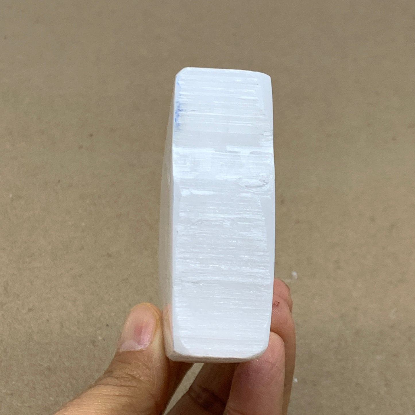 0.55 lbs, 3.3"x2.7"x0.9", Natural Clear Selenite Crystal Slab Gemstone, B36940