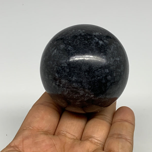 0.57 lbs, 2.2" (57mm) Indigo Gabbro Spheres Merlinite Gemstone, B29816