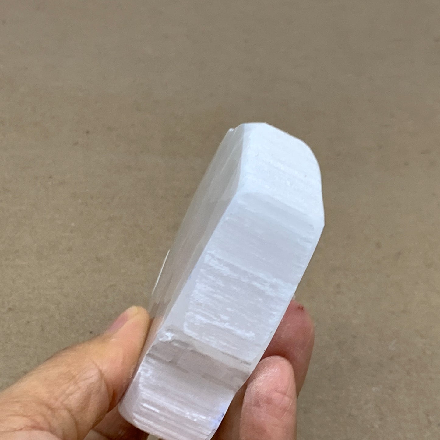 0.55 lbs, 3.3"x2.7"x0.9", Natural Clear Selenite Crystal Slab Gemstone, B36940