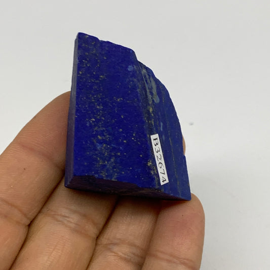 59.99g, 1.4"x1.4"x1", High Grade Natural Rough Lapis Lazuli @Afghanistan,B32674