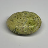 107.6g, 2.7"x2.1"x1.2", Green Opal Crystal PalmStone Polished Reiki, B28329