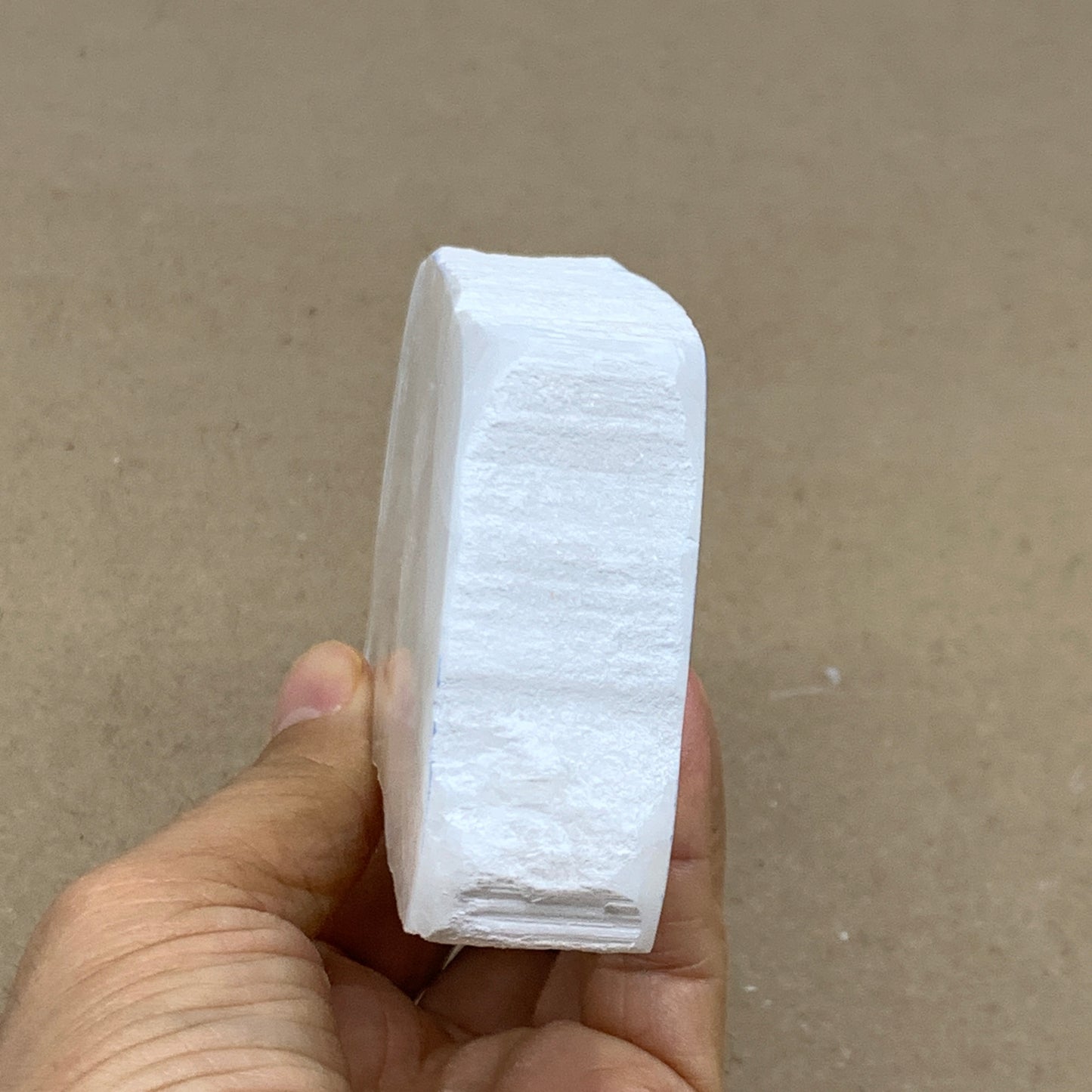 0.79 lbs, 4.6"x2.4"x1", Natural Clear Selenite Crystal Slab Gemstone, B36941