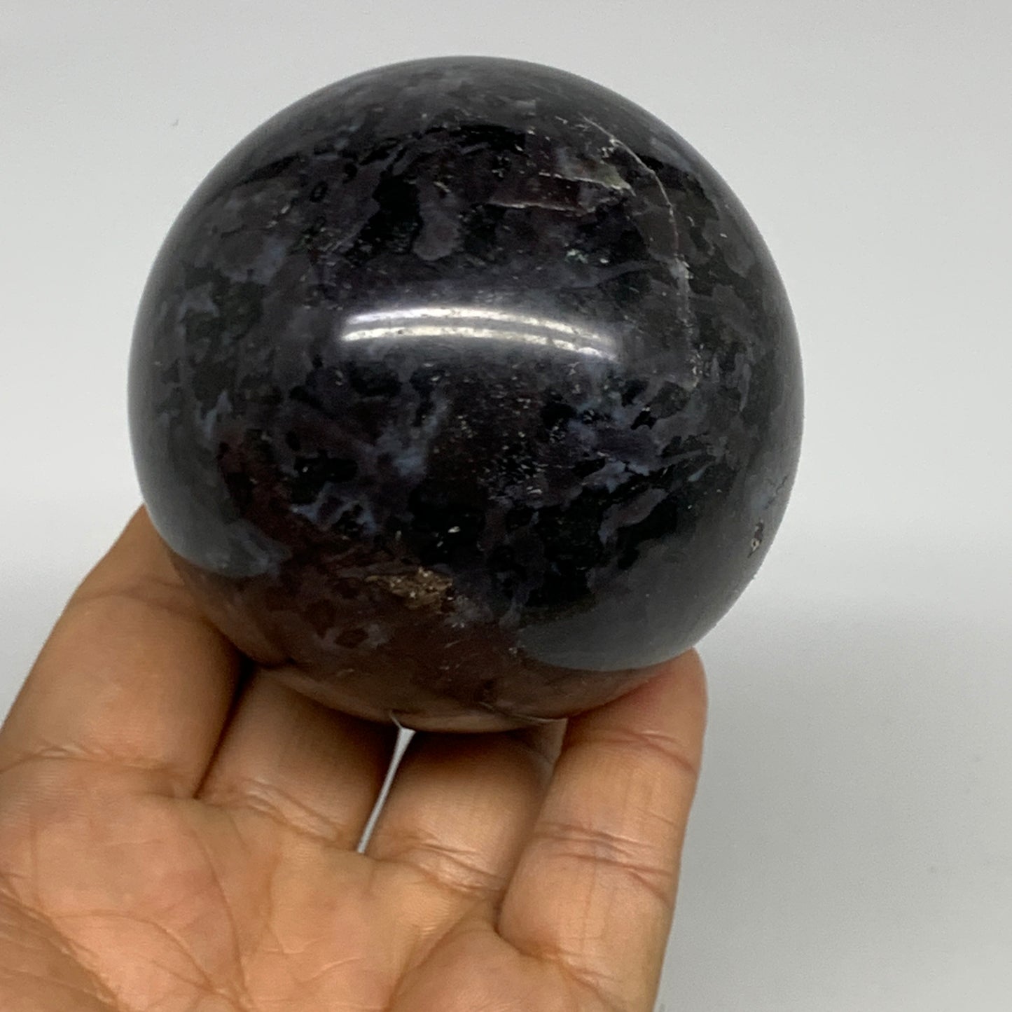 1.13 lbs, 2.7" (69mm) Indigo Gabbro Spheres Merlinite Gemstone, B29817
