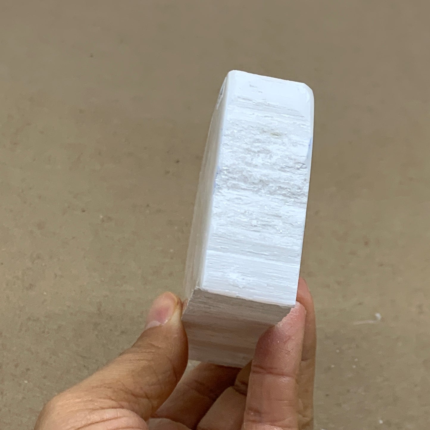 0.79 lbs, 4.6"x2.4"x1", Natural Clear Selenite Crystal Slab Gemstone, B36941