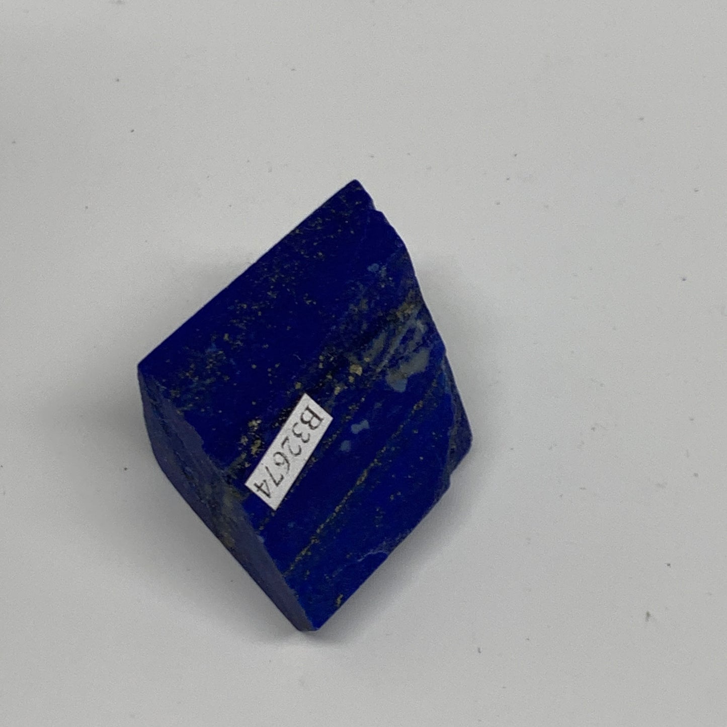 59.99g, 1.4"x1.4"x1", High Grade Natural Rough Lapis Lazuli @Afghanistan,B32674