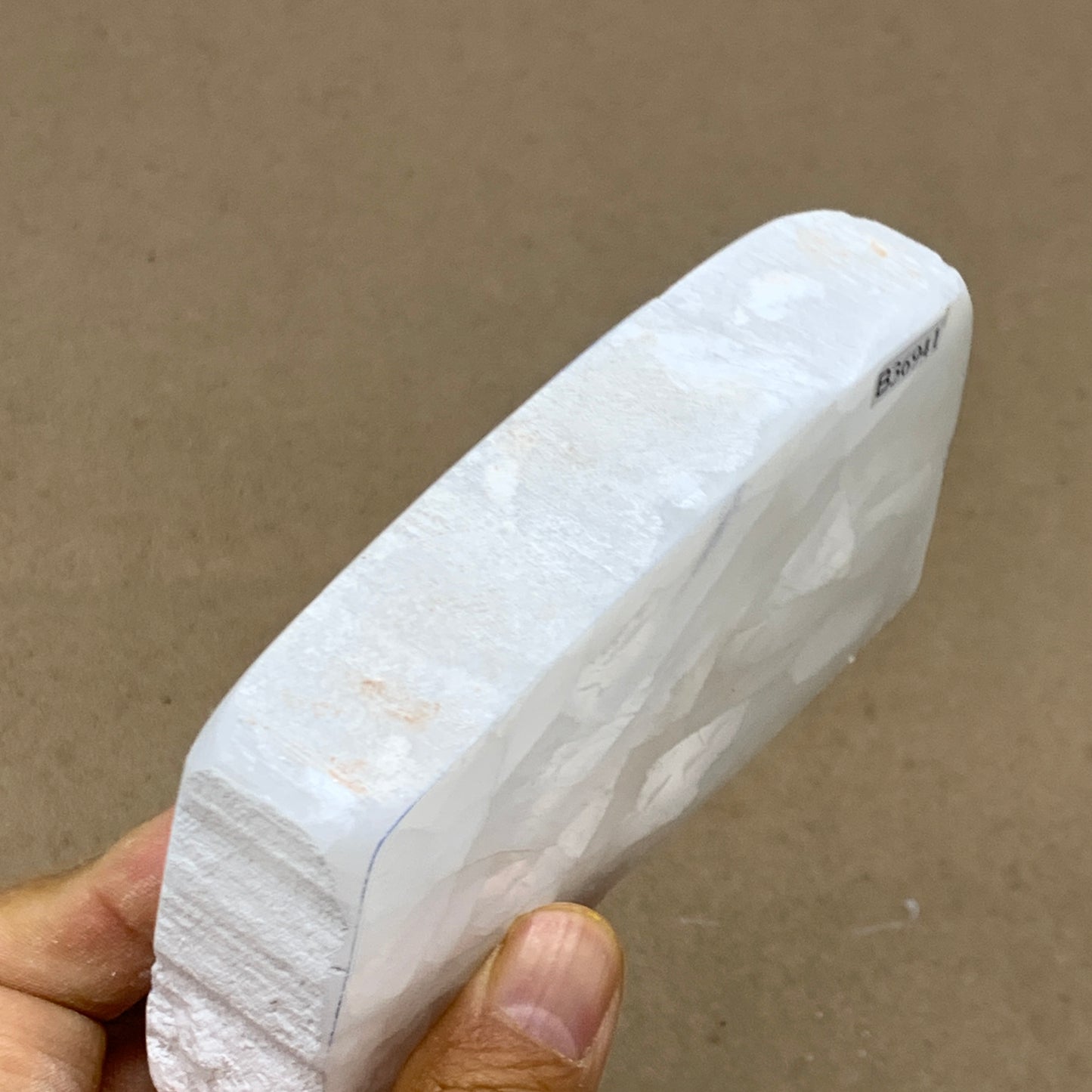 0.79 lbs, 4.6"x2.4"x1", Natural Clear Selenite Crystal Slab Gemstone, B36941