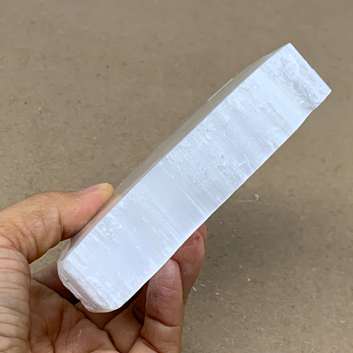 0.79 lbs, 4.6"x2.4"x1", Natural Clear Selenite Crystal Slab Gemstone, B36941