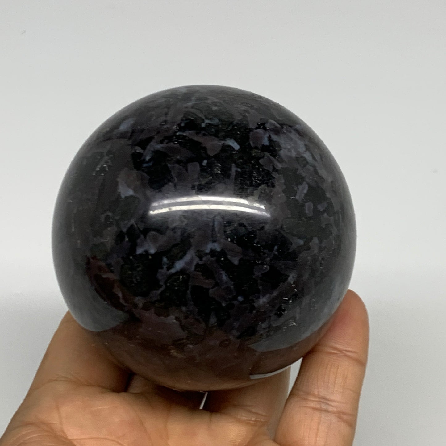 1.13 lbs, 2.7" (69mm) Indigo Gabbro Spheres Merlinite Gemstone, B29817