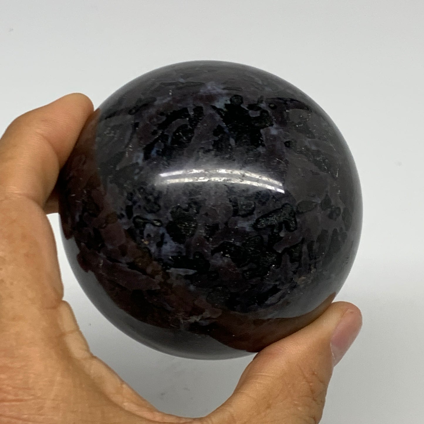 1.13 lbs, 2.7" (69mm) Indigo Gabbro Spheres Merlinite Gemstone, B29817