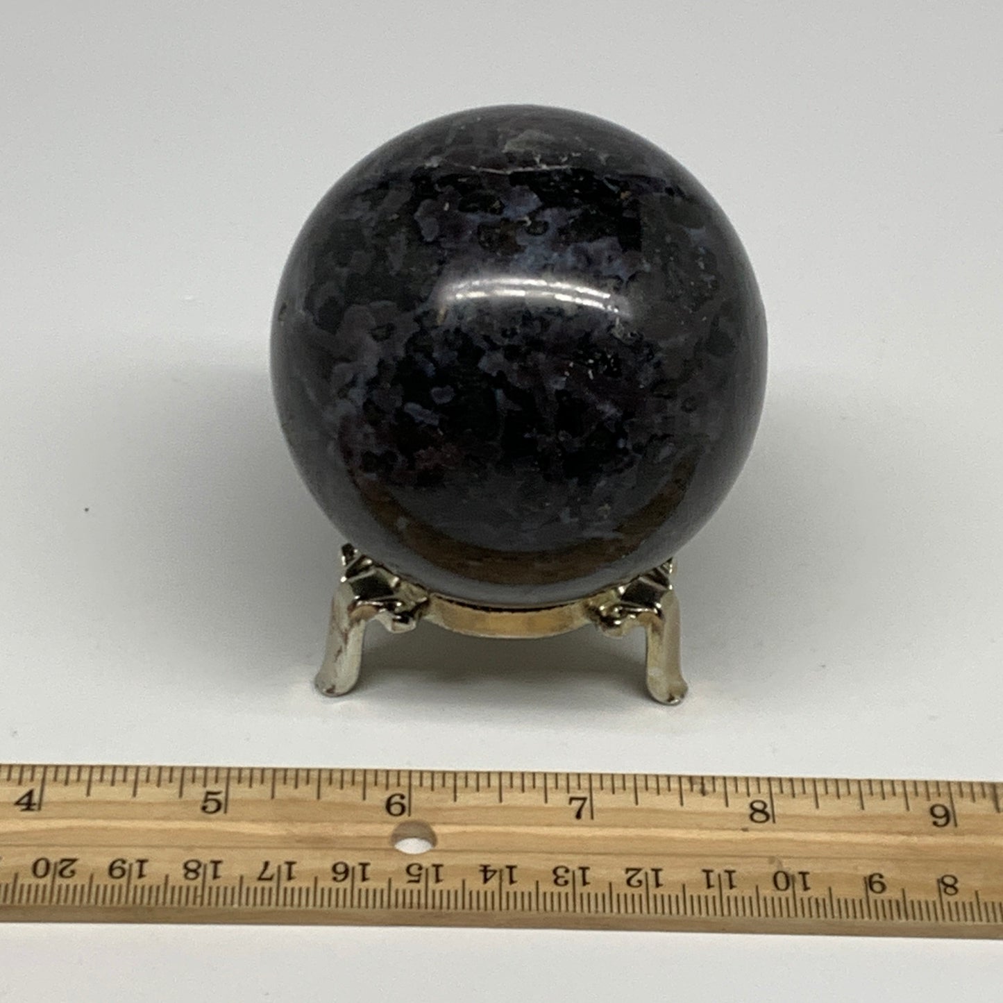 1.13 lbs, 2.7" (69mm) Indigo Gabbro Spheres Merlinite Gemstone, B29817