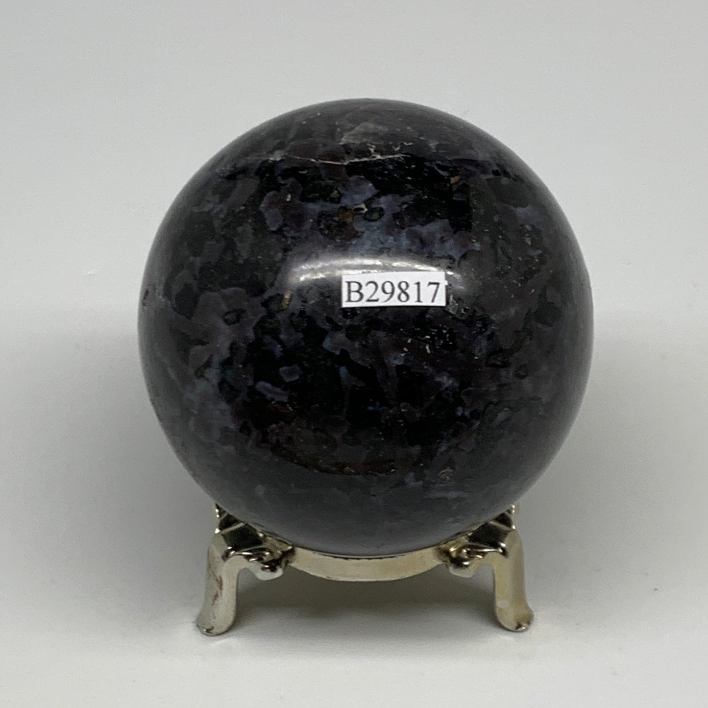 1.13 lbs, 2.7" (69mm) Indigo Gabbro Spheres Merlinite Gemstone, B29817