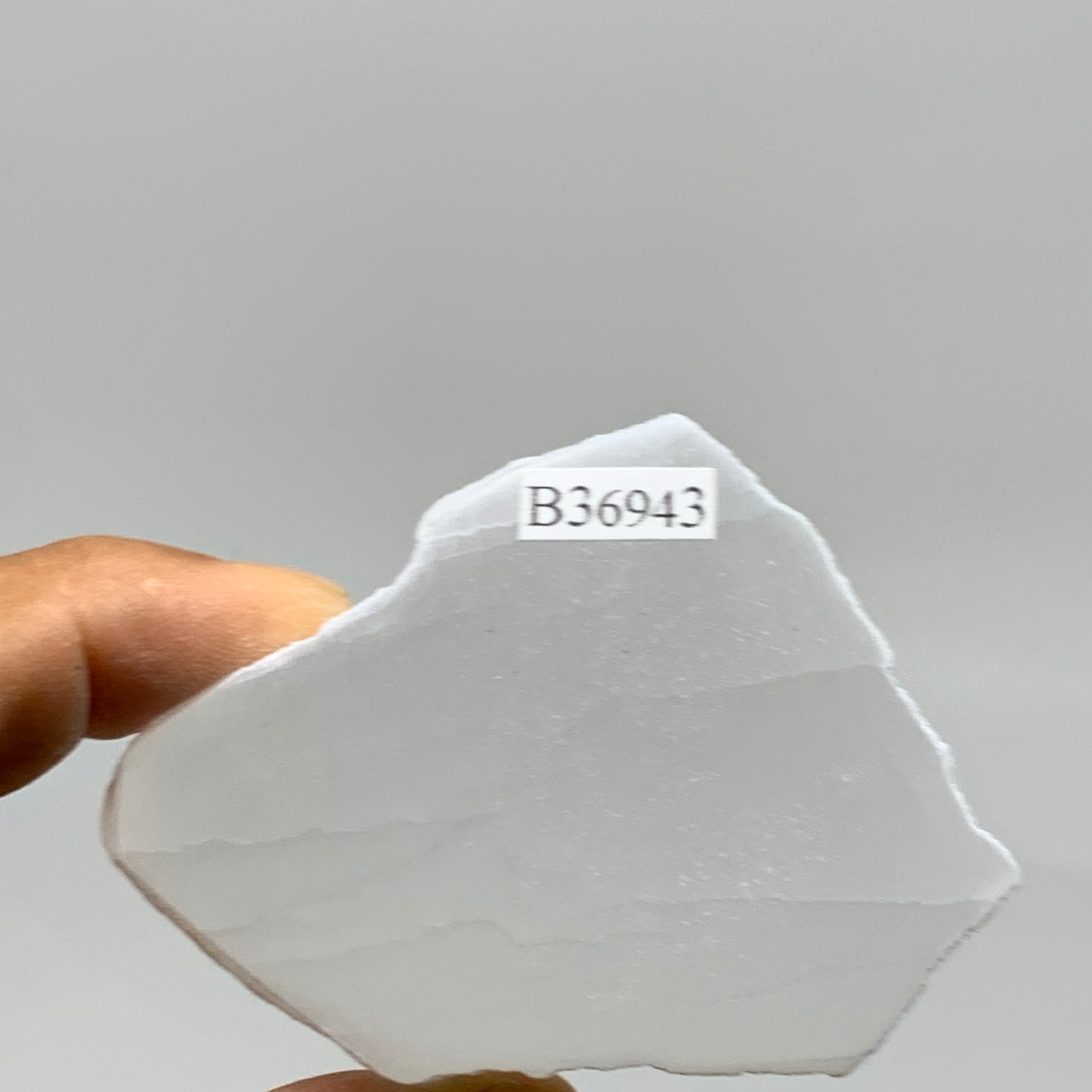 0.23 lbs, 2.6"x1.8"x1", Natural Clear Selenite Crystal Slab Gemstone, B36943