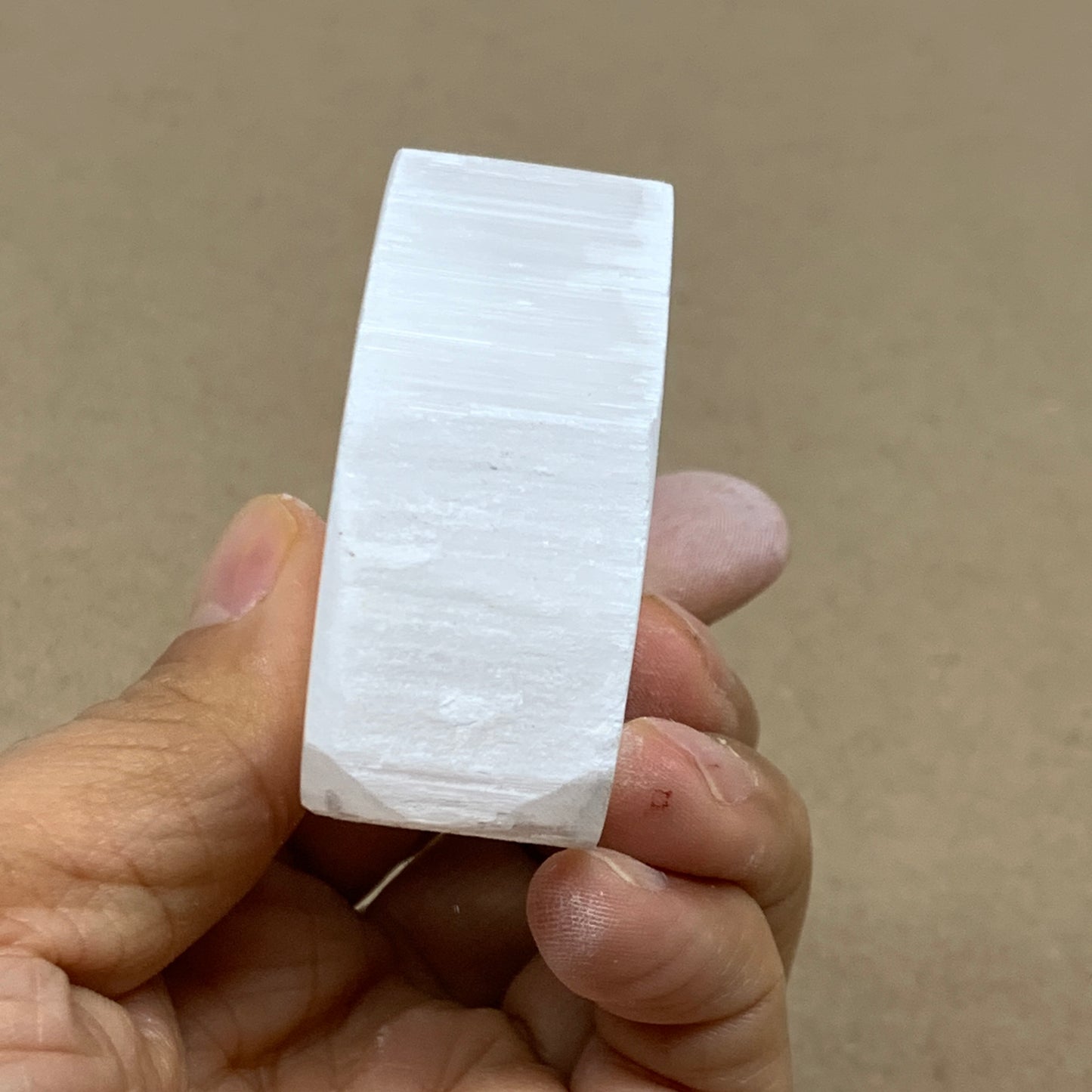 0.23 lbs, 2.6"x1.8"x1", Natural Clear Selenite Crystal Slab Gemstone, B36943