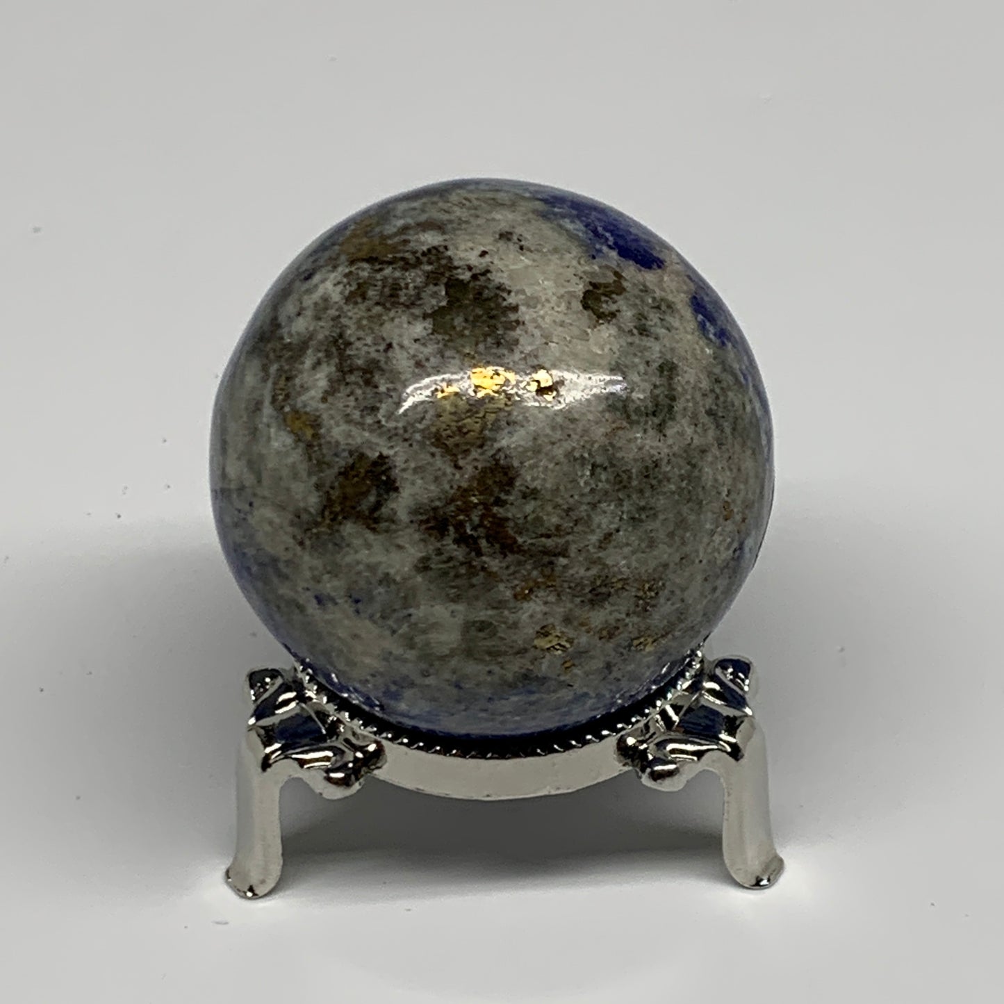 0.50 lbs, 2.1"(52mm), Lapis Lazuli Sphere Ball Gemstone @Afghanistan, B33345