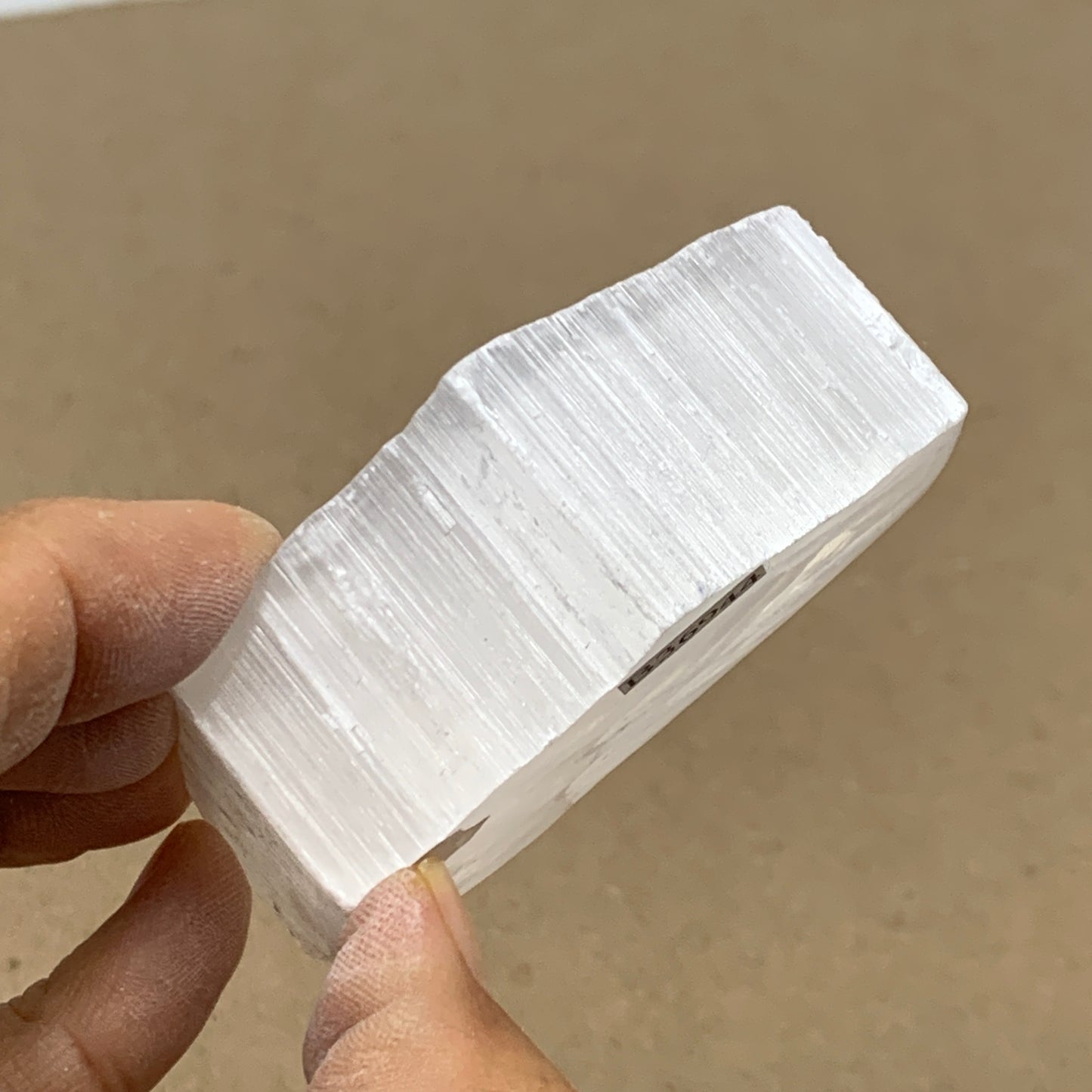 0.23 lbs, 2.6"x1.5"x1", Natural Clear Selenite Crystal Slab Gemstone, B36944