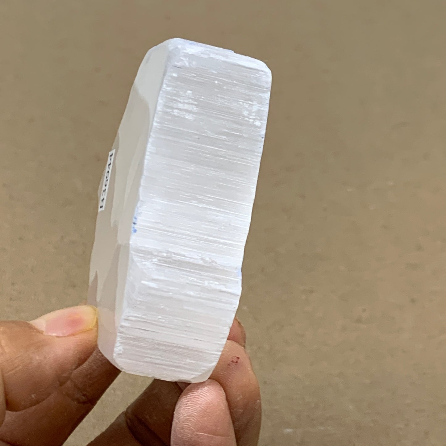 0.23 lbs, 2.6"x1.5"x1", Natural Clear Selenite Crystal Slab Gemstone, B36944