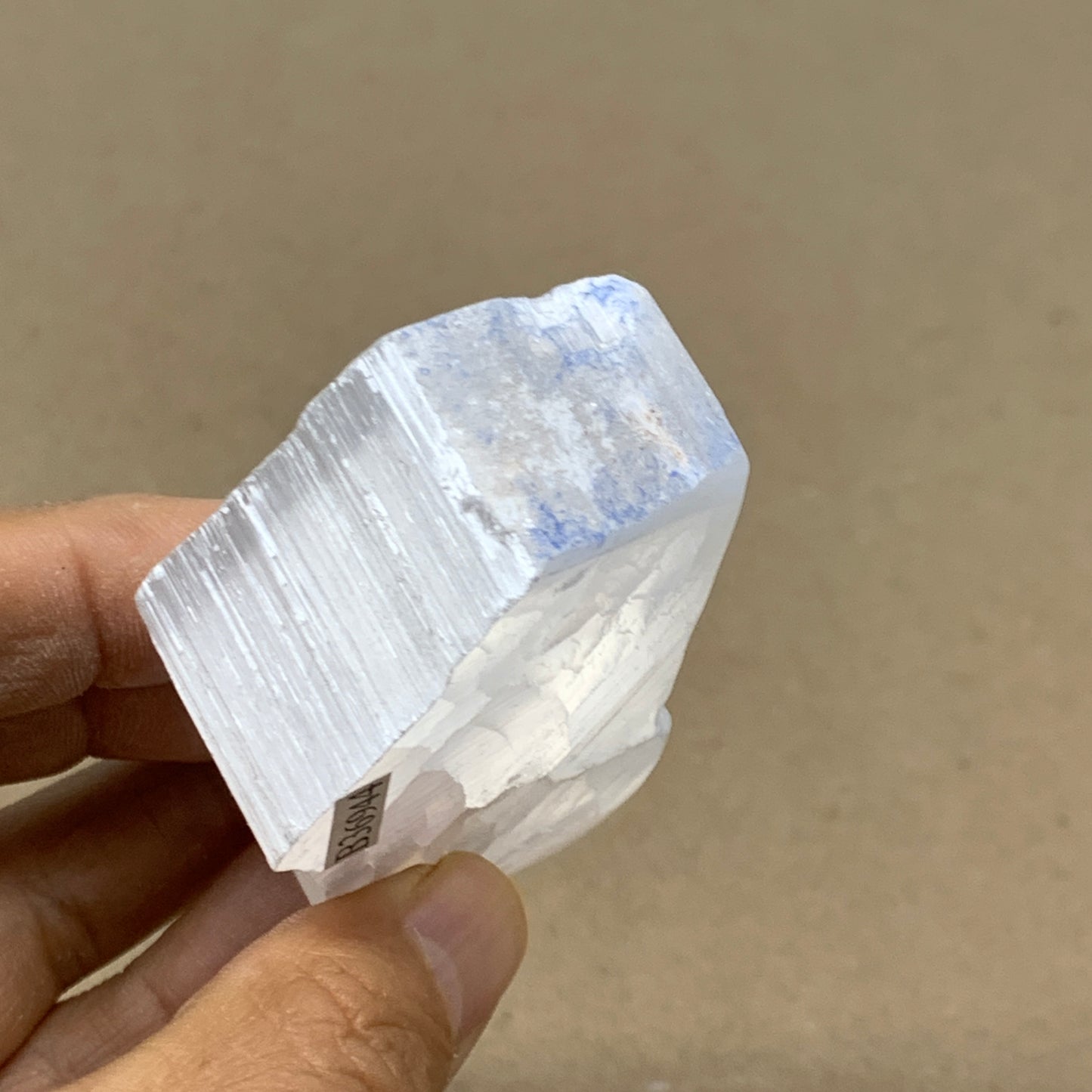 0.23 lbs, 2.6"x1.5"x1", Natural Clear Selenite Crystal Slab Gemstone, B36944