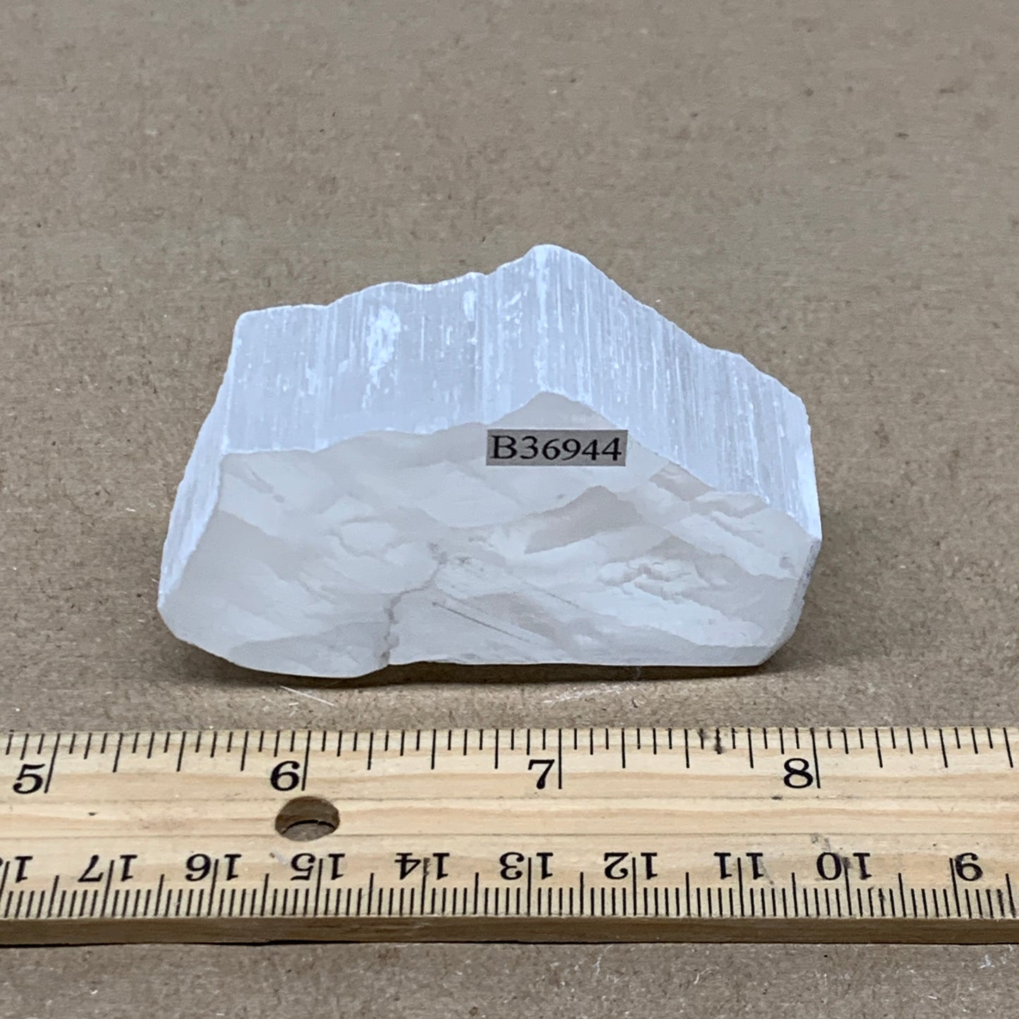 0.23 lbs, 2.6"x1.5"x1", Natural Clear Selenite Crystal Slab Gemstone, B36944
