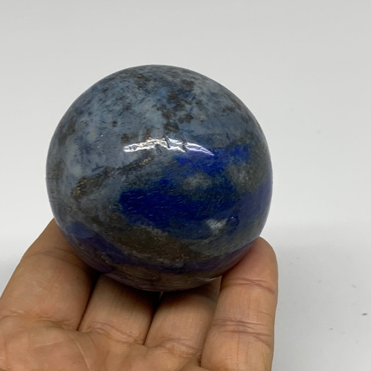 0.66 lbs, 2.3"(57mm), Lapis Lazuli Sphere Ball Gemstone @Afghanistan, B33346