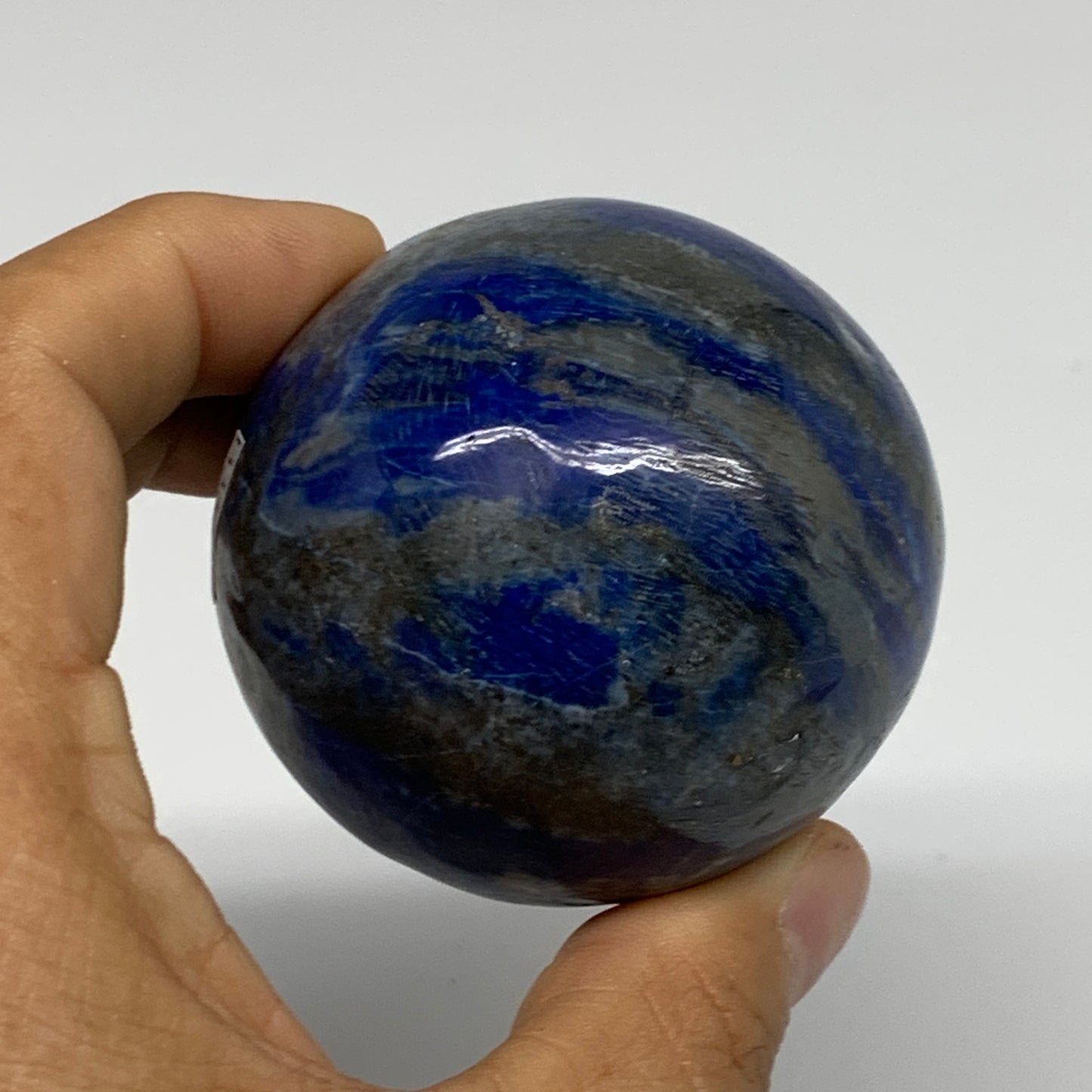 0.66 lbs, 2.3"(57mm), Lapis Lazuli Sphere Ball Gemstone @Afghanistan, B33346