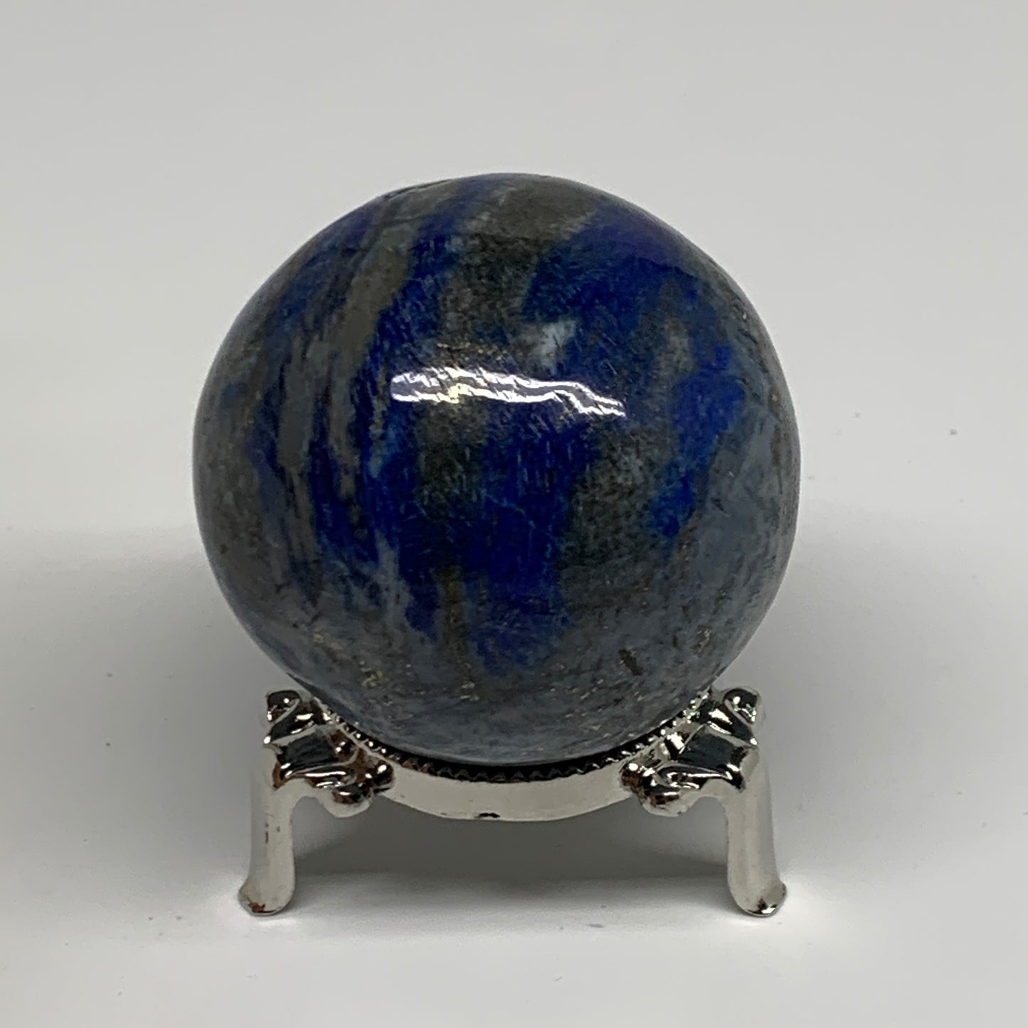 0.66 lbs, 2.3"(57mm), Lapis Lazuli Sphere Ball Gemstone @Afghanistan, B33346