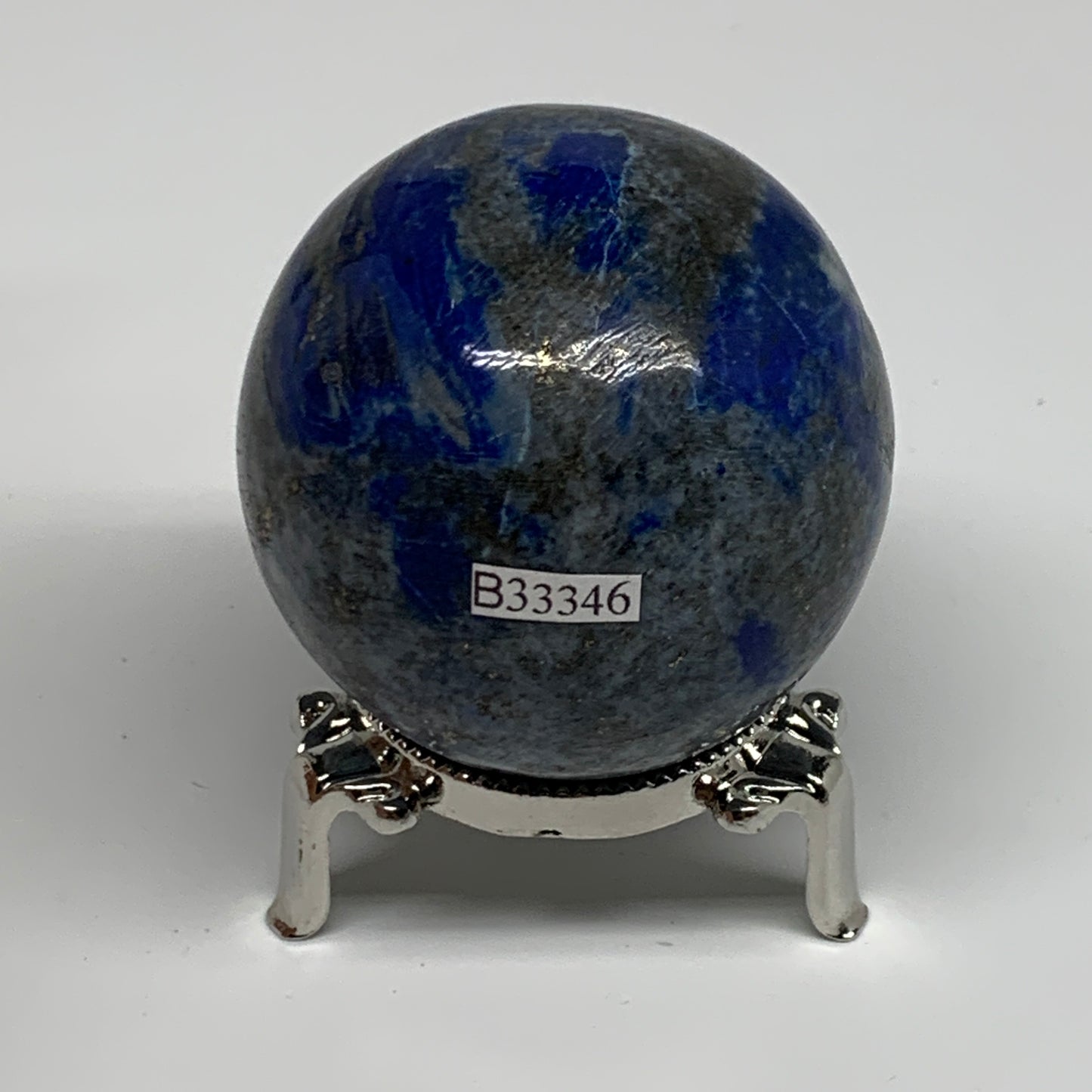 0.66 lbs, 2.3"(57mm), Lapis Lazuli Sphere Ball Gemstone @Afghanistan, B33346