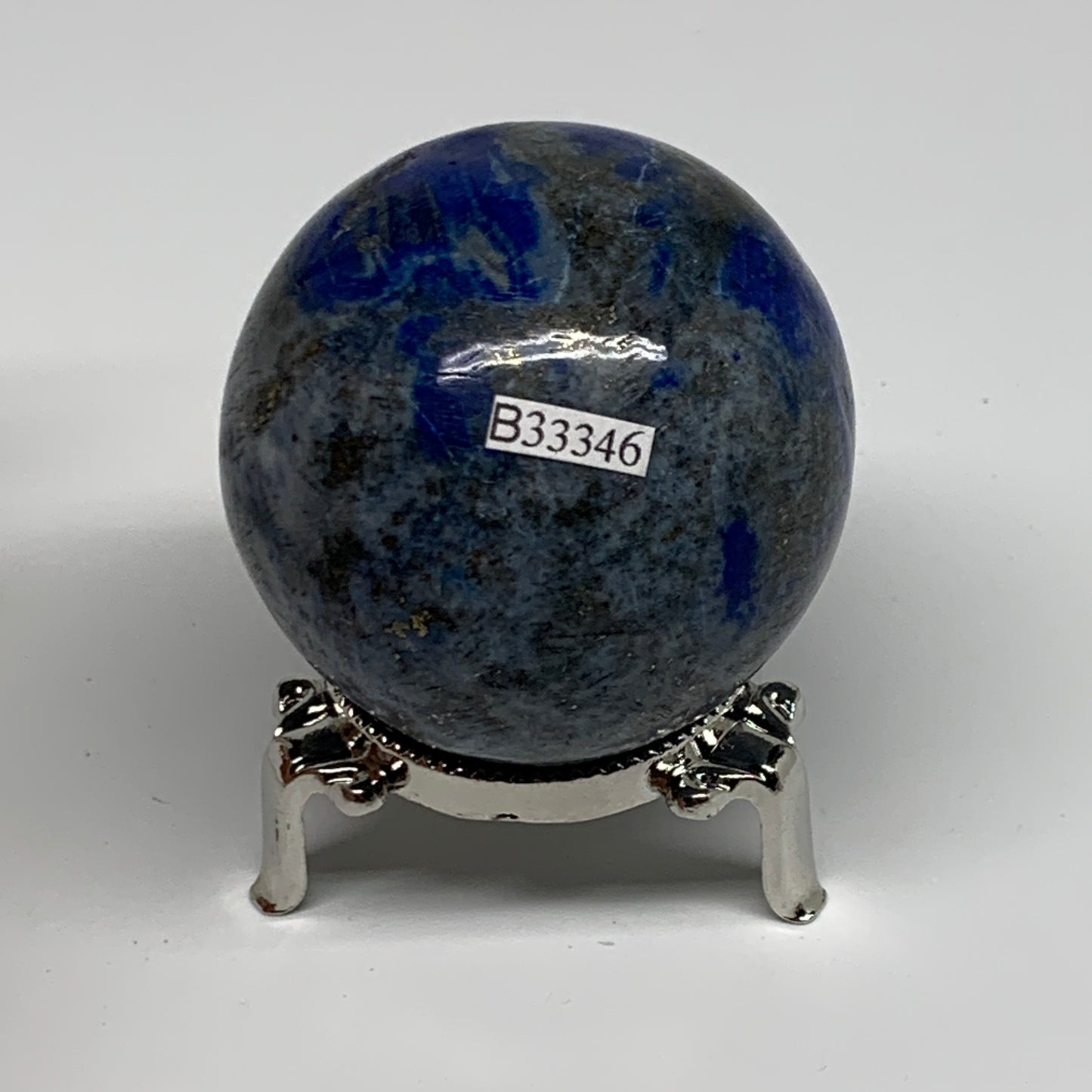 0.66 lbs, 2.3"(57mm), Lapis Lazuli Sphere Ball Gemstone @Afghanistan, B33346