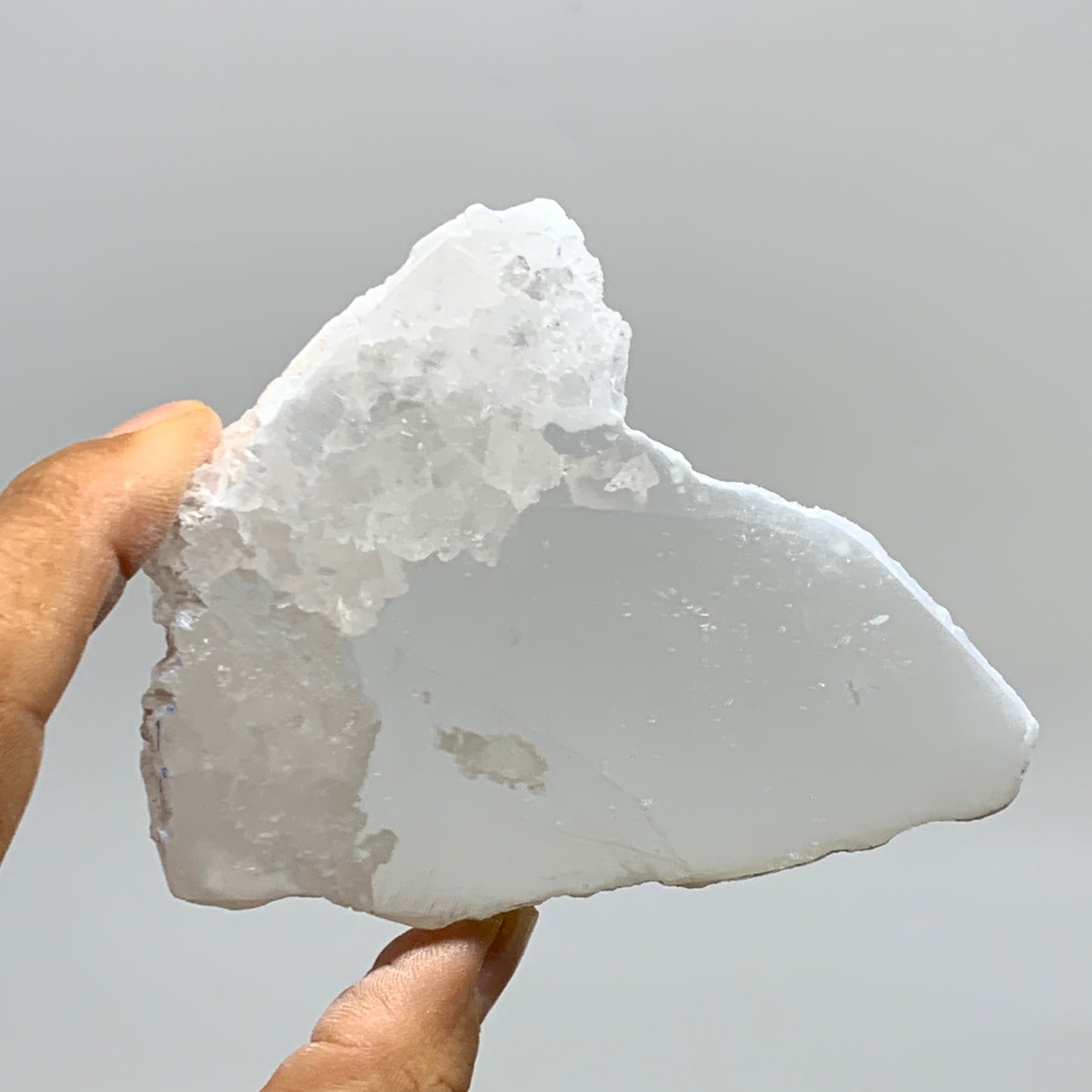 0.54 lbs, 3.8"x2.9"x1", Natural Clear Selenite Crystal Slab Gemstone, B36948