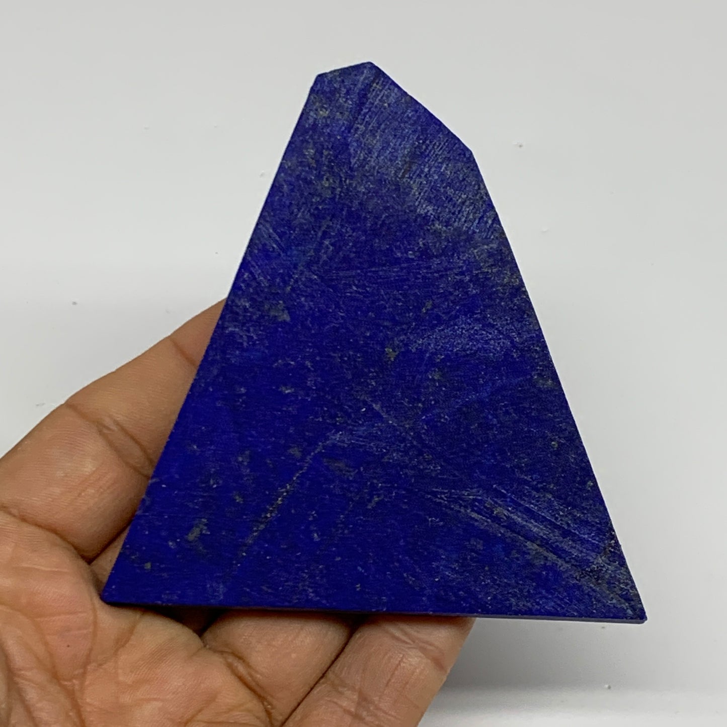 84.1g, 3.3"x3.1"x0.2", High Grade Natural Rough Lapis Lazuli @Afghanistan,B32679