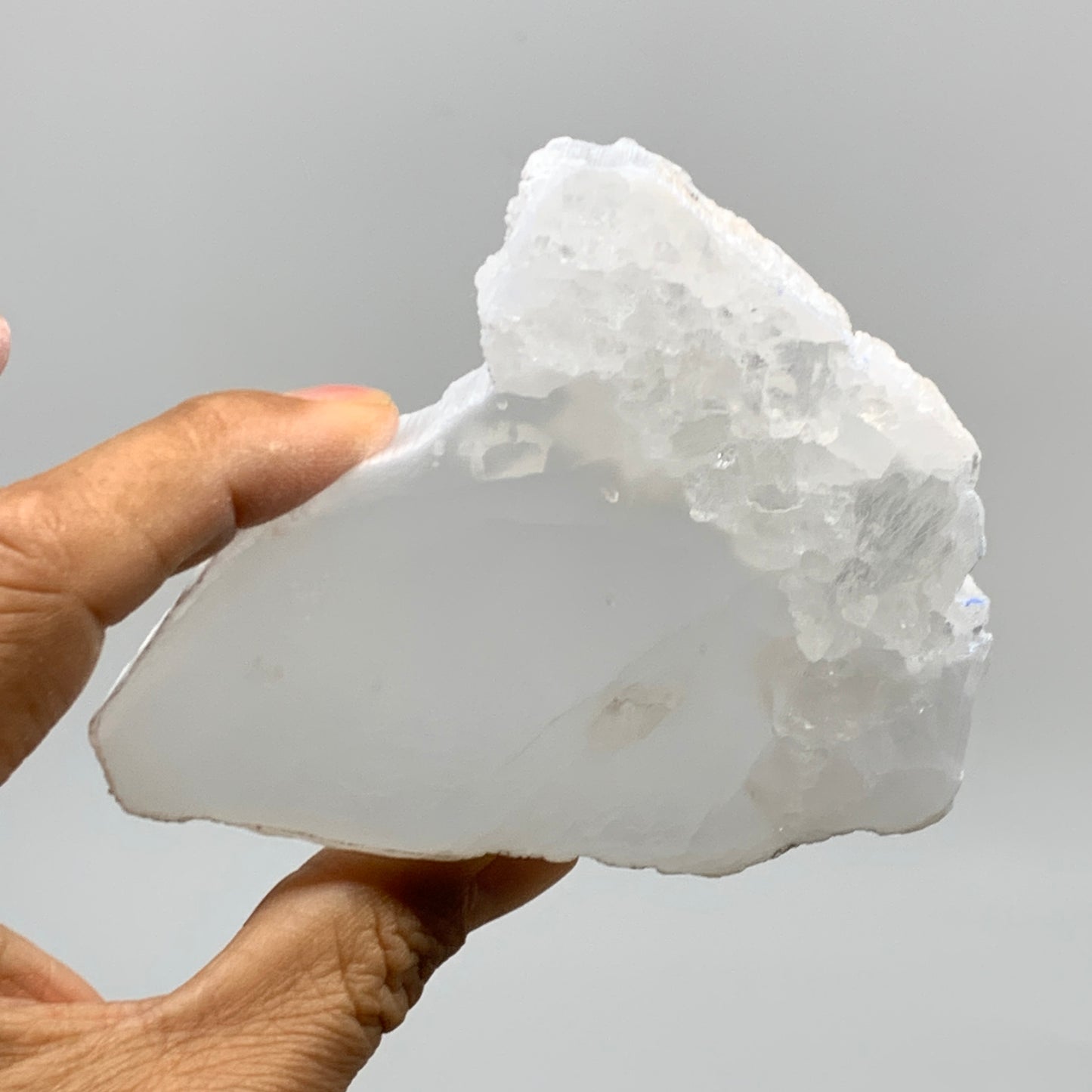 0.54 lbs, 3.8"x2.9"x1", Natural Clear Selenite Crystal Slab Gemstone, B36948