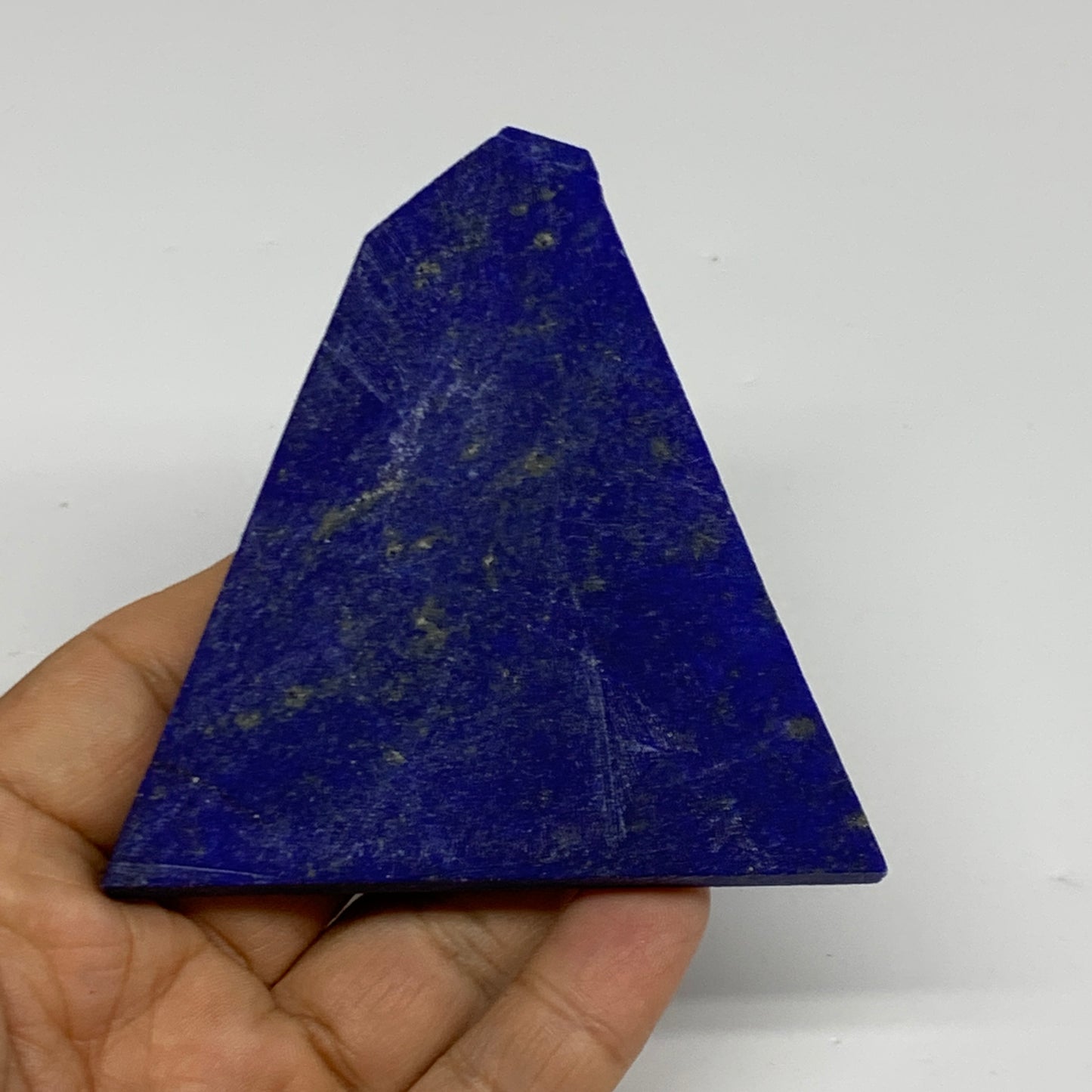 84.1g, 3.3"x3.1"x0.2", High Grade Natural Rough Lapis Lazuli @Afghanistan,B32679